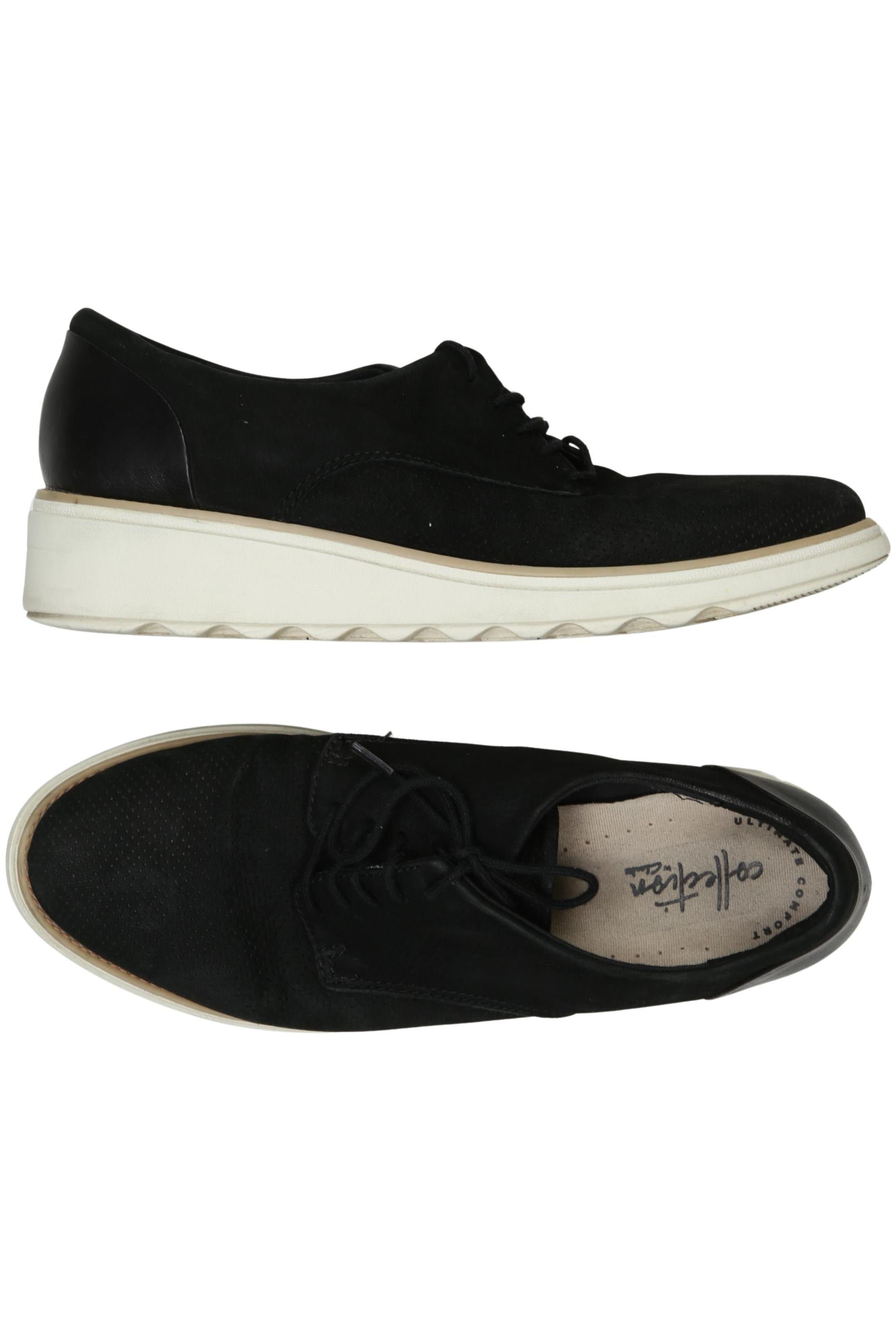 

Clarks Damen Halbschuh, schwarz, Gr. 39.5