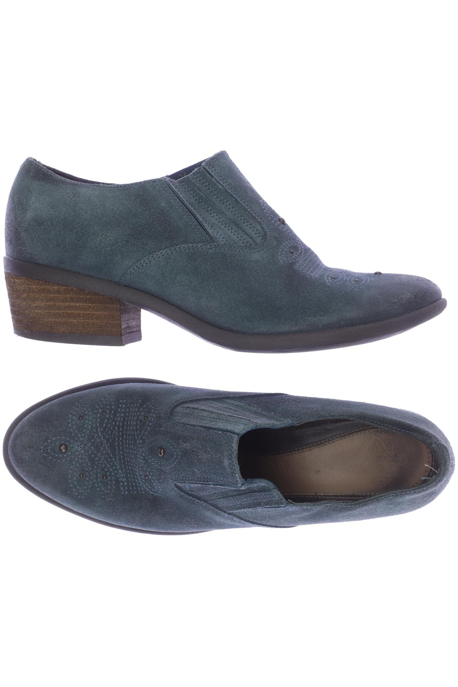 

Clarks Damen Halbschuh, türkis, Gr. 5