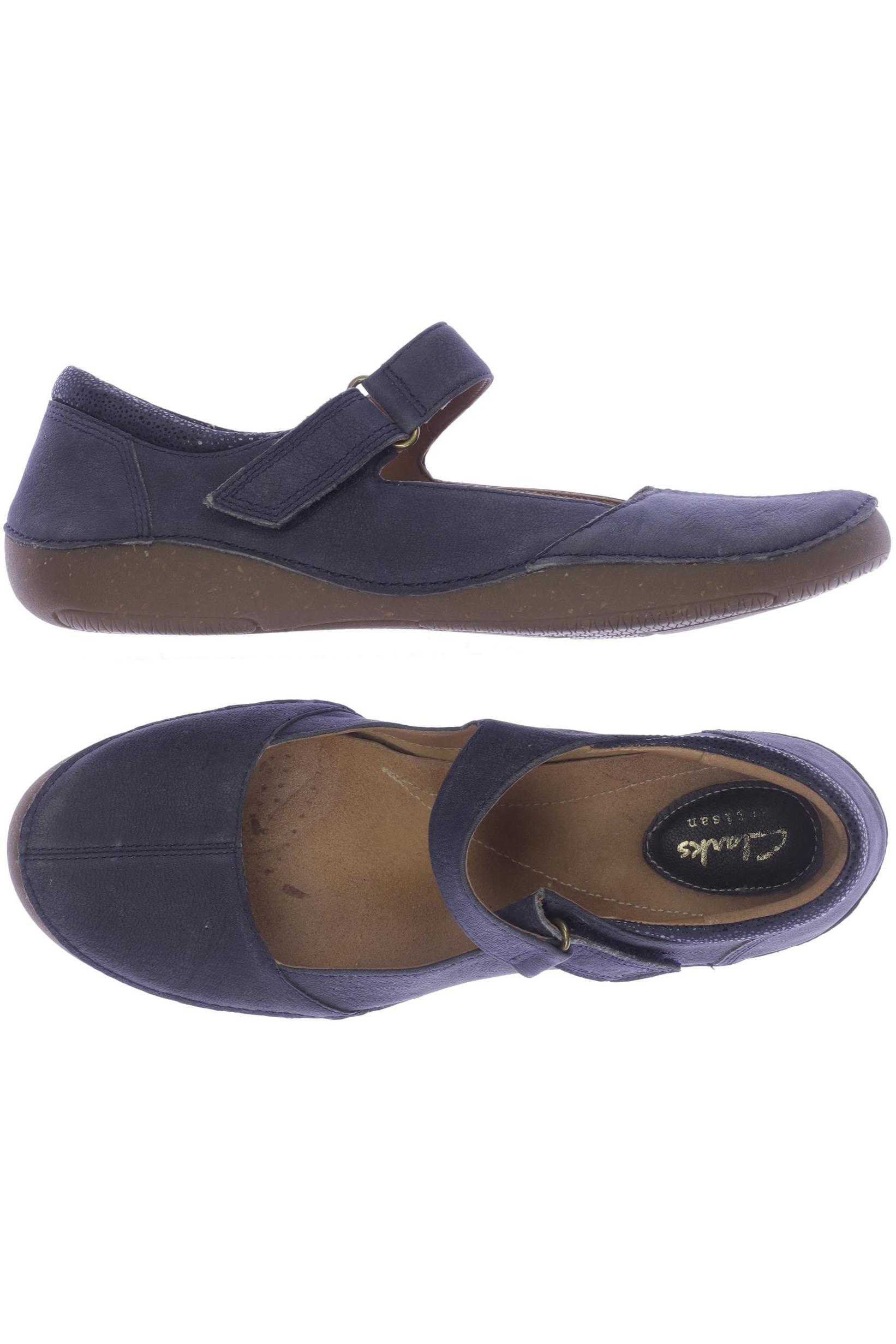 

Clarks Damen Halbschuh, blau, Gr. 39.5
