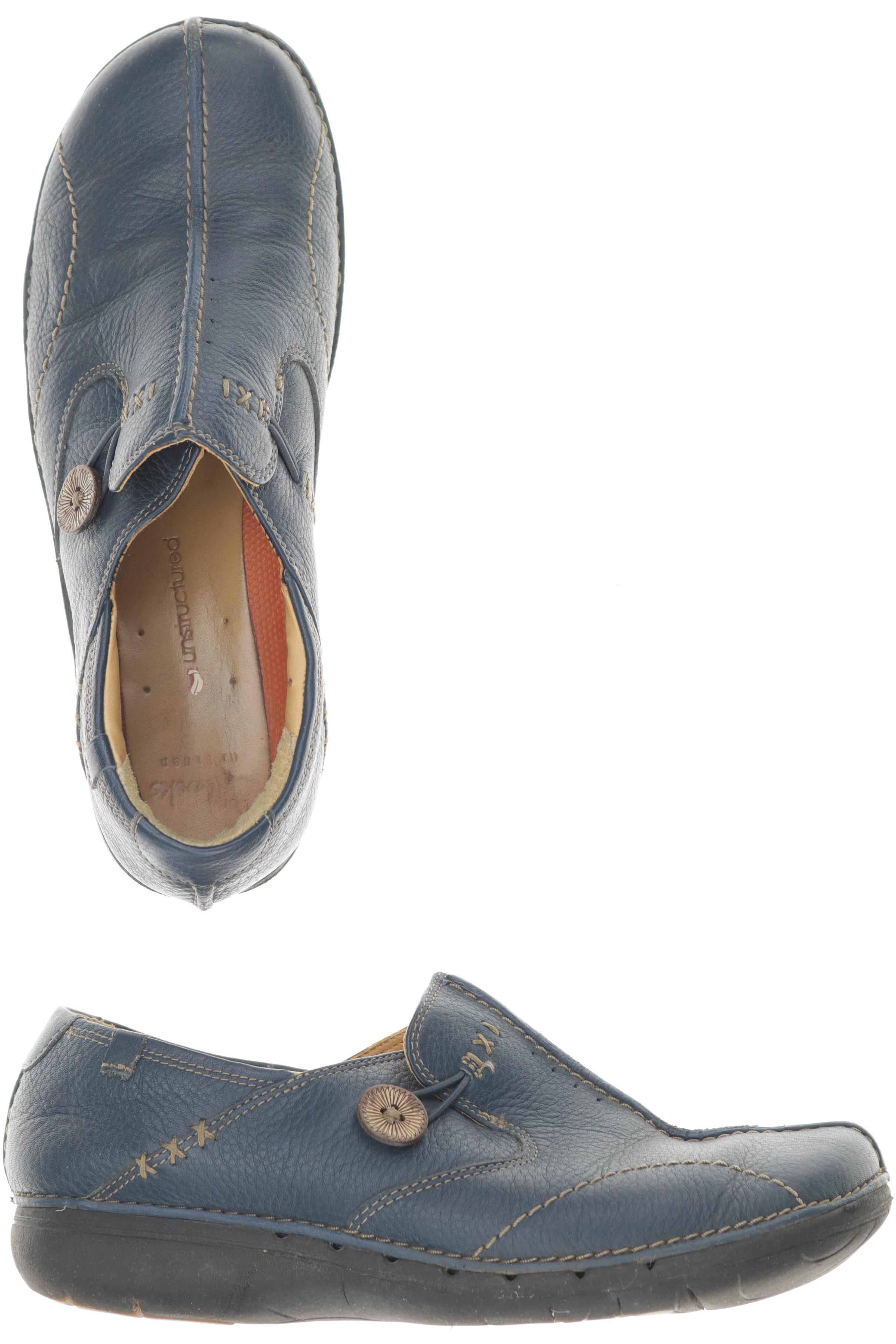 

Clarks Damen Halbschuh, blau, Gr. 37.5