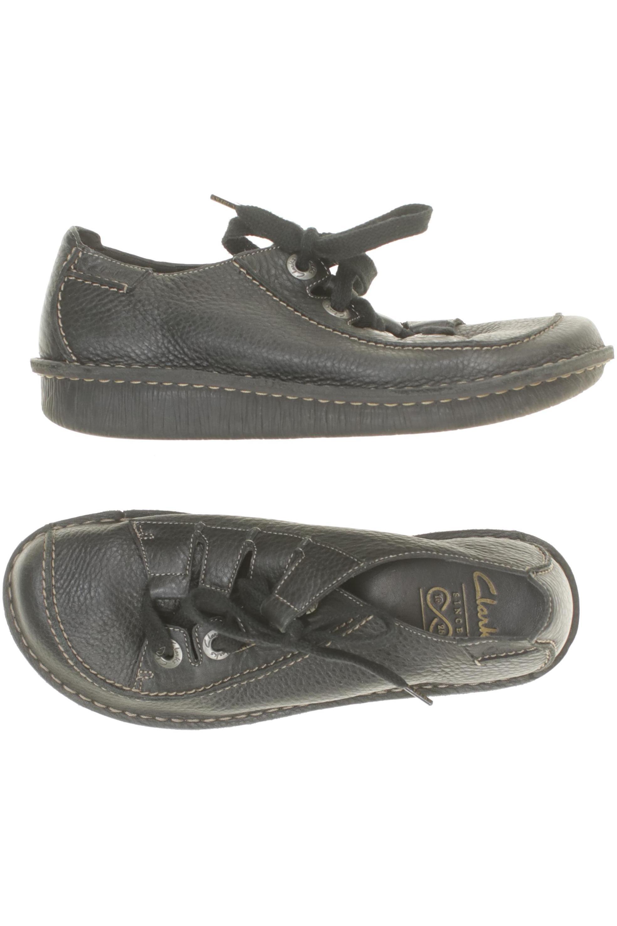 

Clarks Damen Halbschuh, schwarz, Gr. 7.5