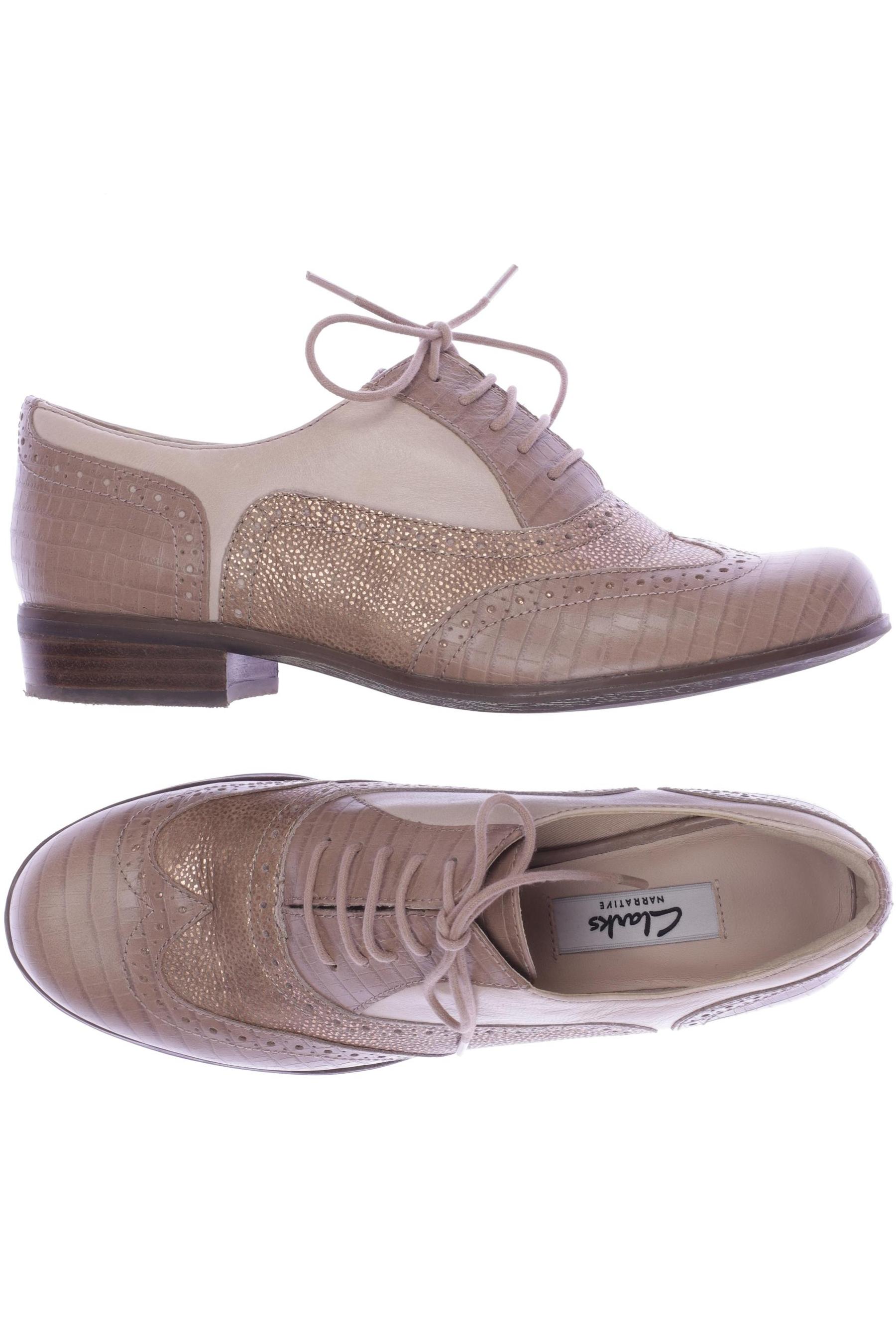 

Clarks Damen Halbschuh, beige, Gr. 36