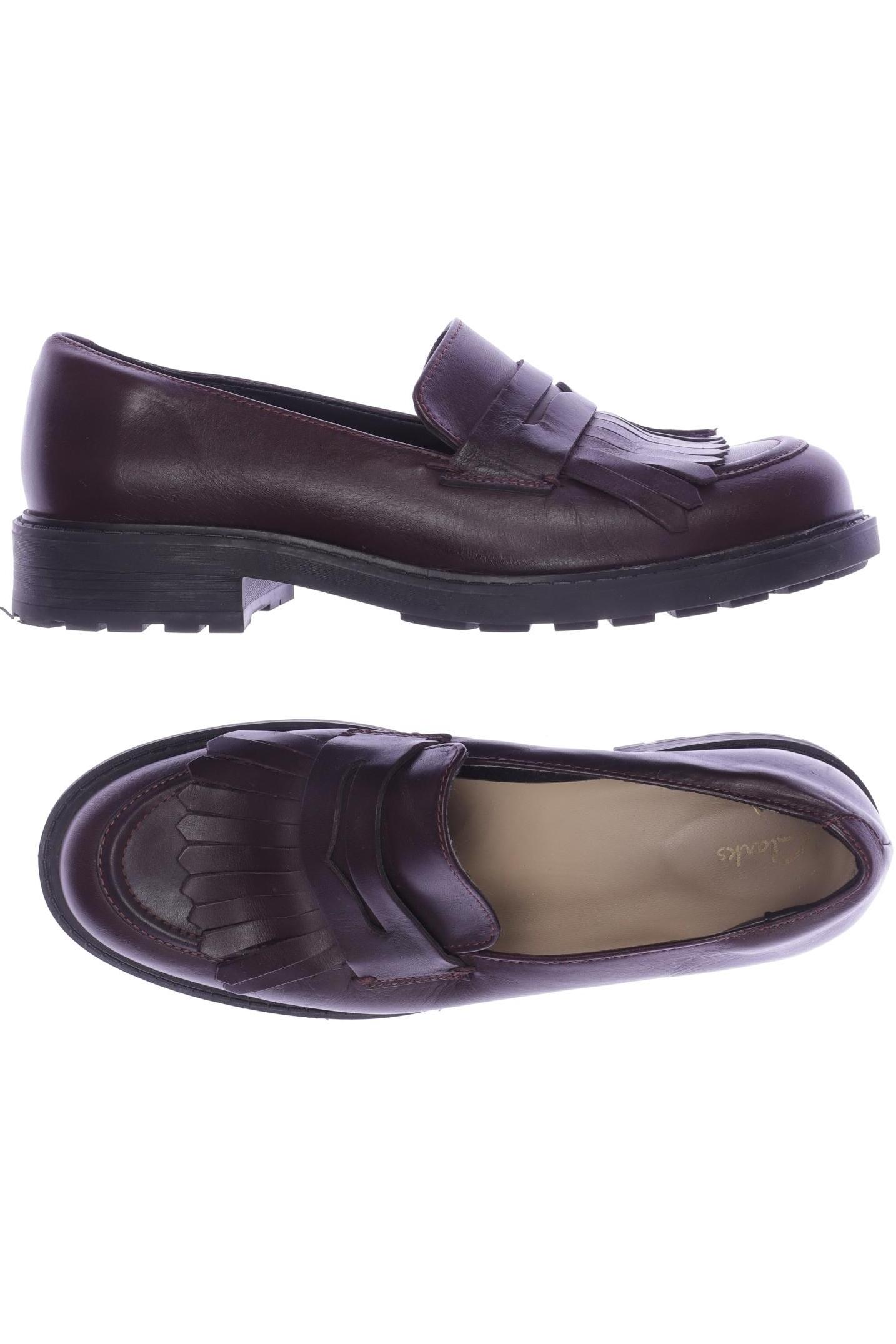 

Clarks Damen Halbschuh, bordeaux, Gr. 40