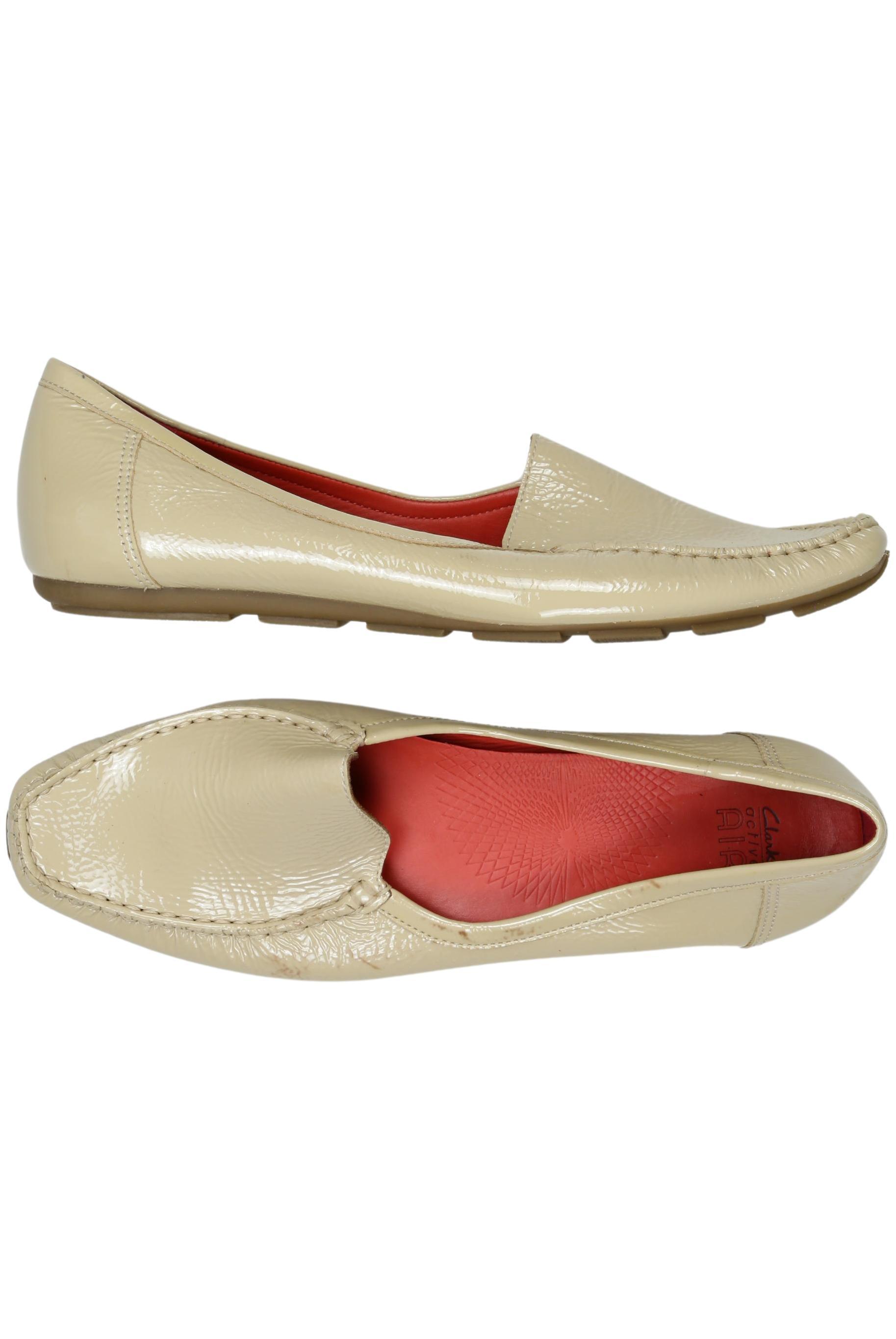 

Clarks Damen Halbschuh, beige, Gr. 8