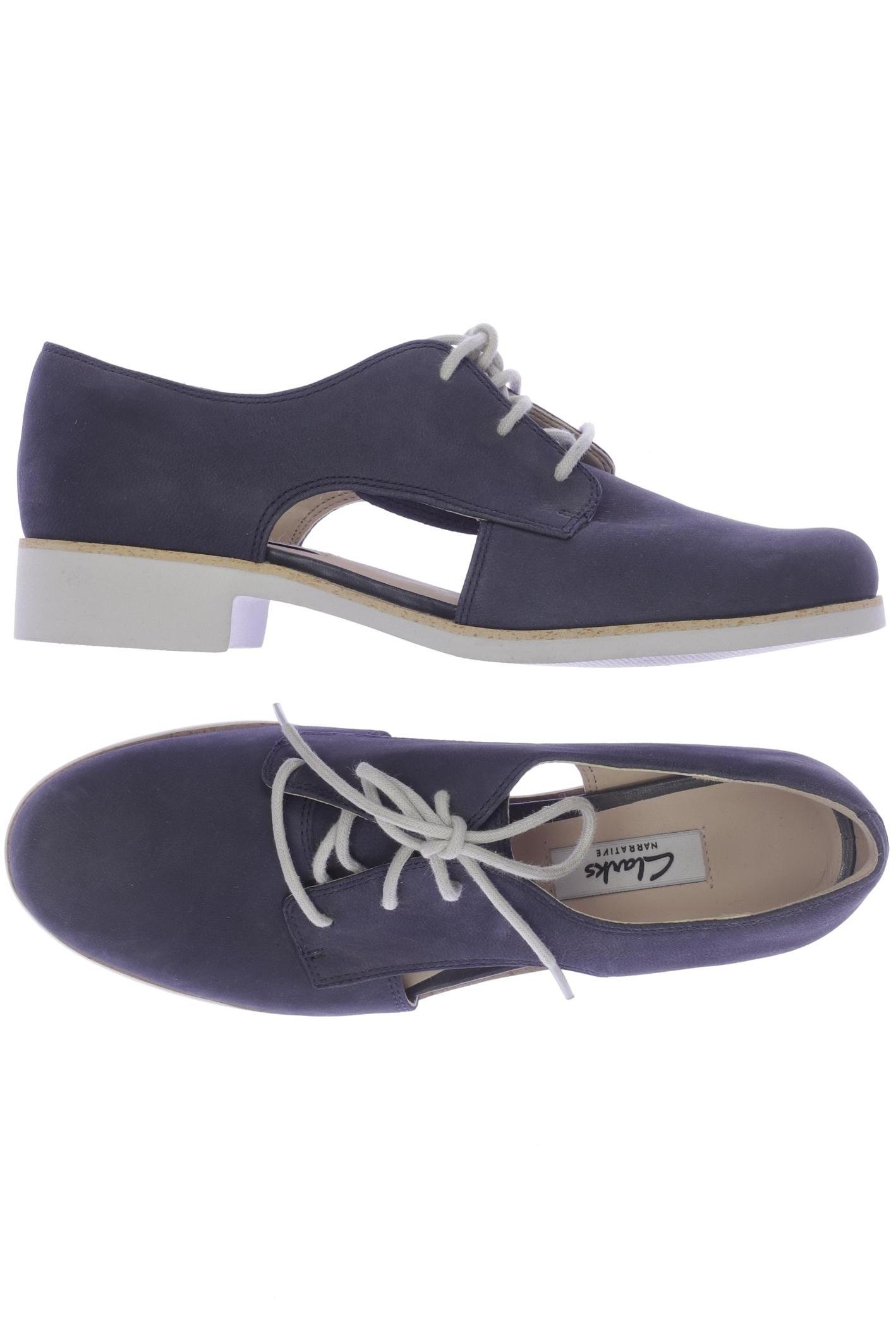 

Clarks Damen Halbschuh, marineblau, Gr. 5