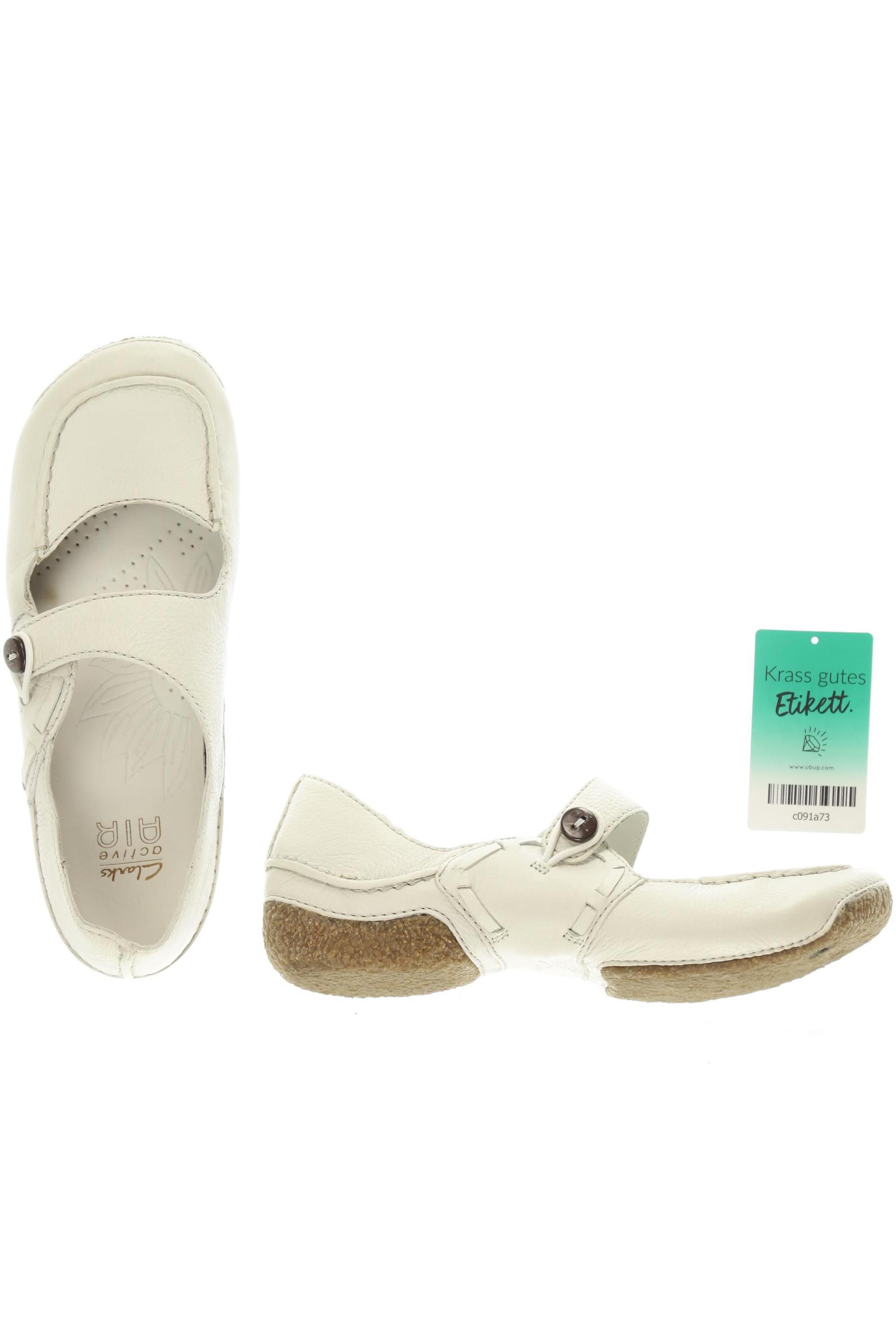 

Clarks Damen Halbschuh, weiß, Gr. 5