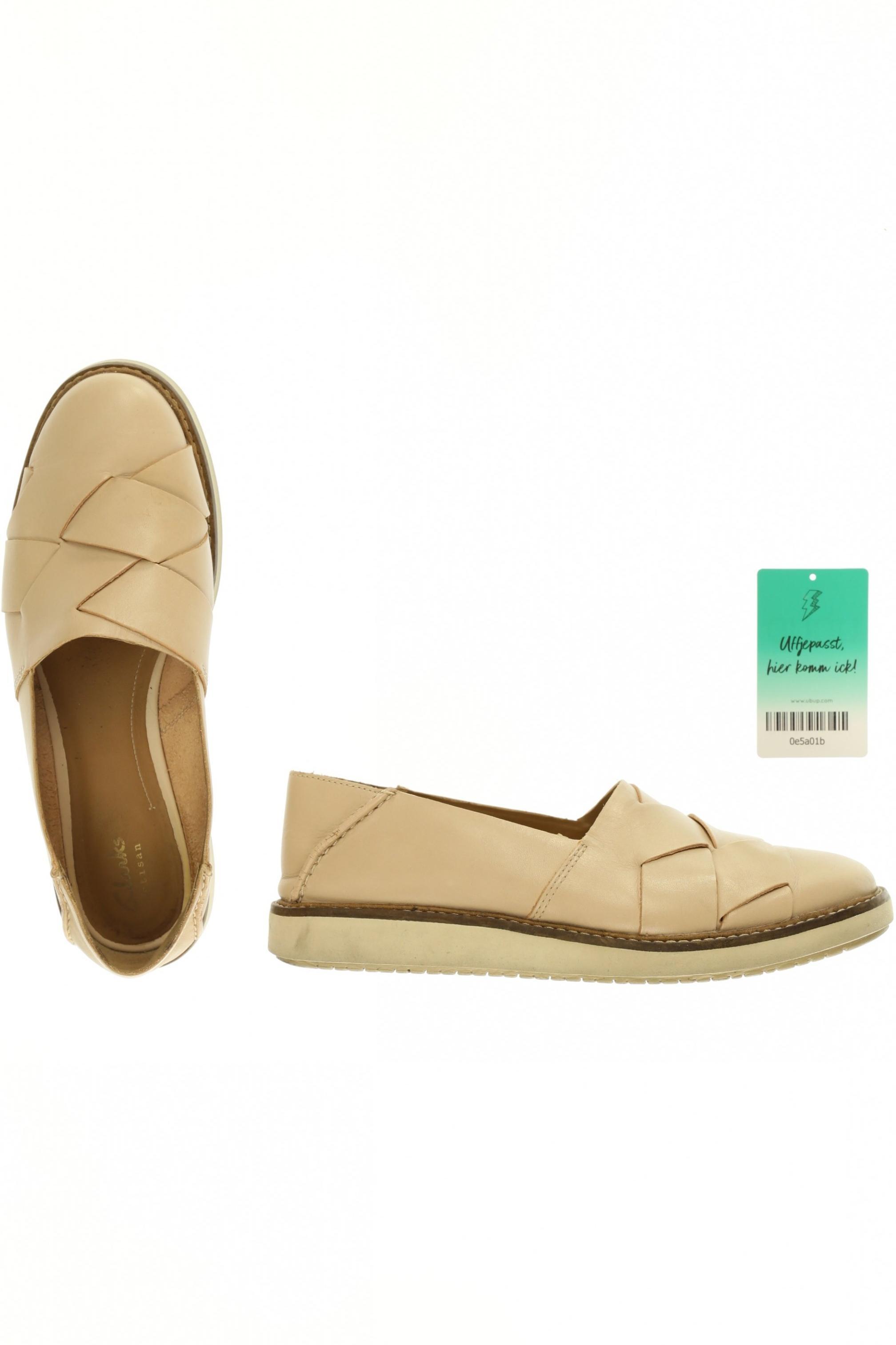 

Clarks Damen Halbschuh, beige, Gr. 38