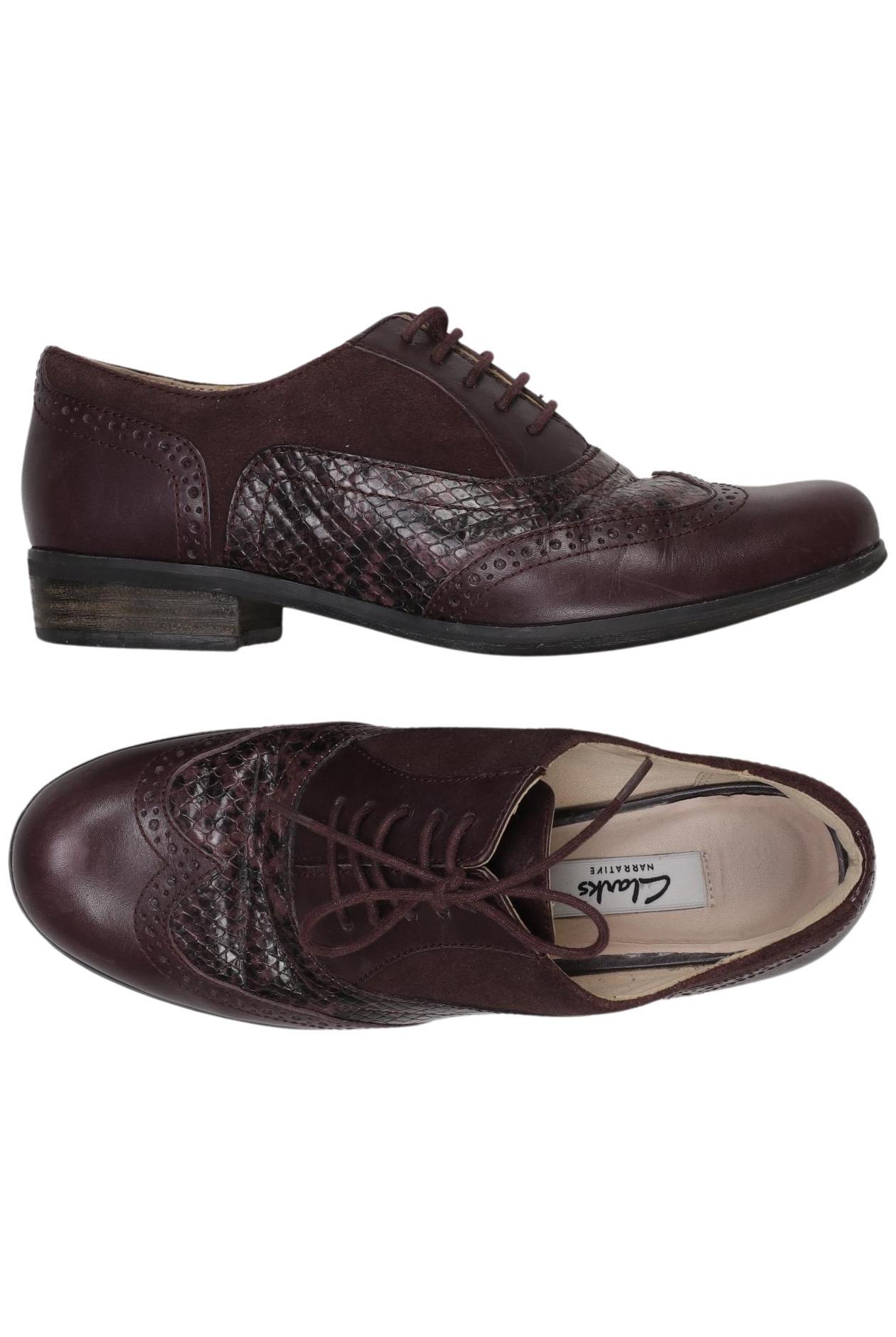 

Clarks Damen Halbschuh, bordeaux, Gr. 36