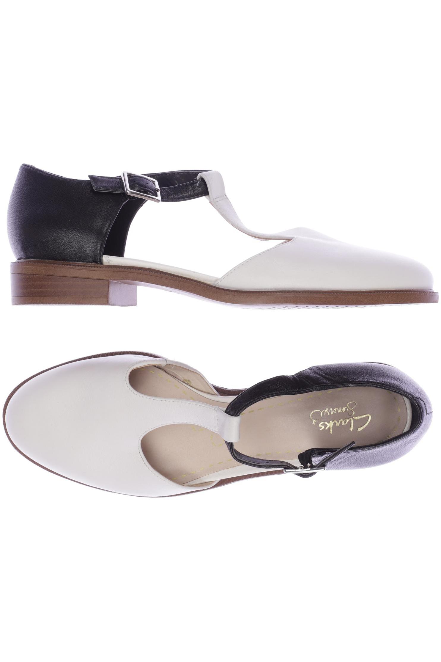 

Clarks Damen Halbschuh, weiß, Gr. 39