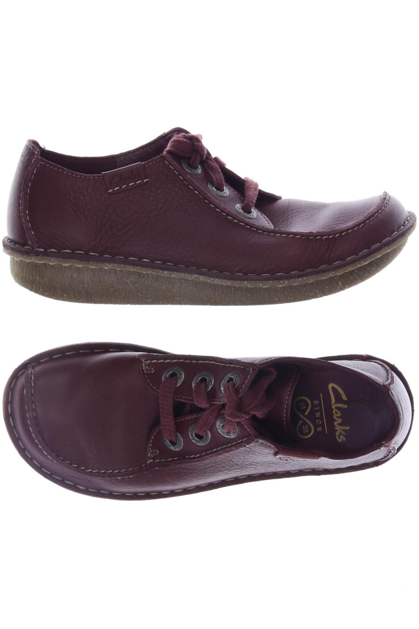 

Clarks Damen Halbschuh, bordeaux, Gr. 5.5