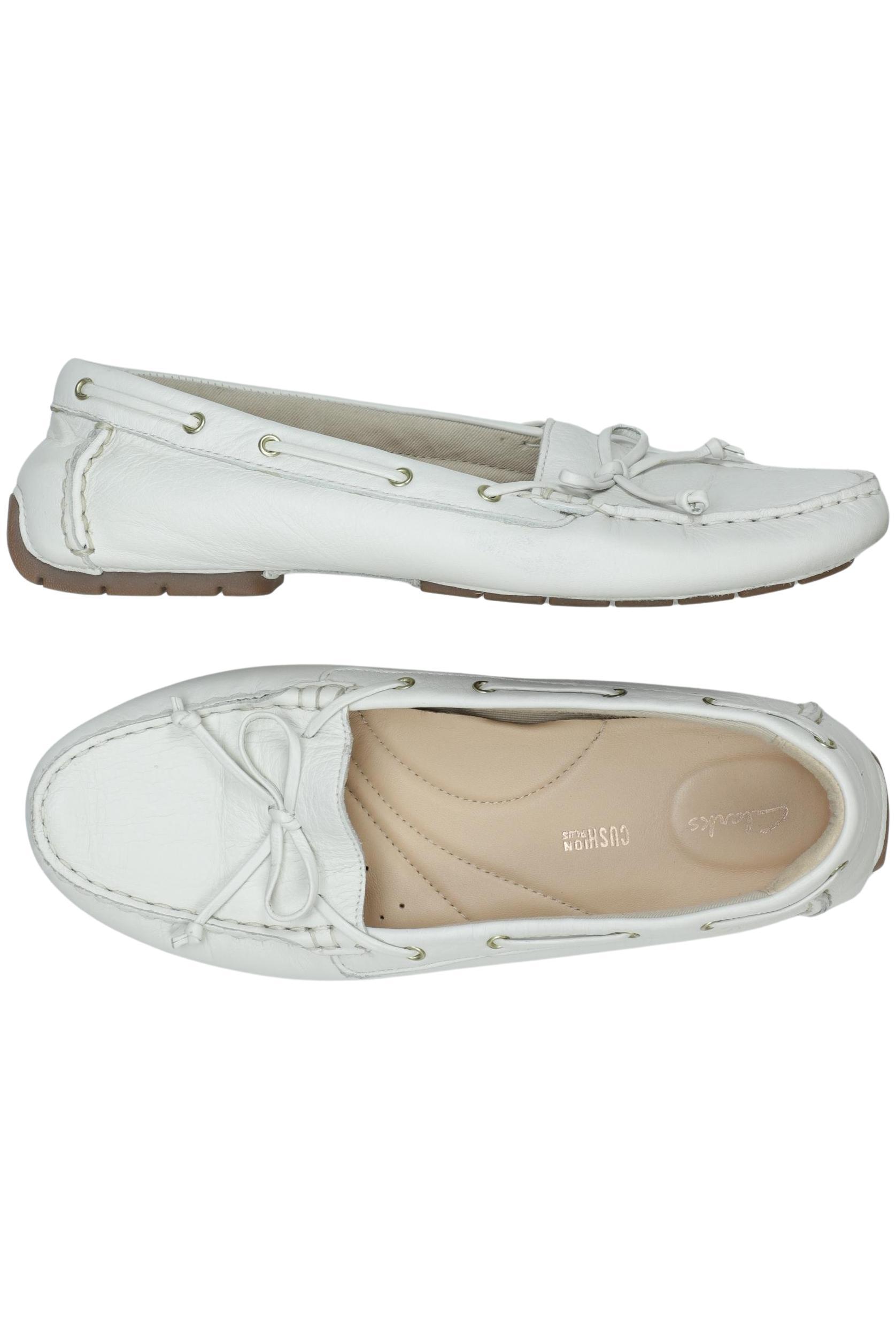 

Clarks Damen Halbschuh, weiß, Gr. 41