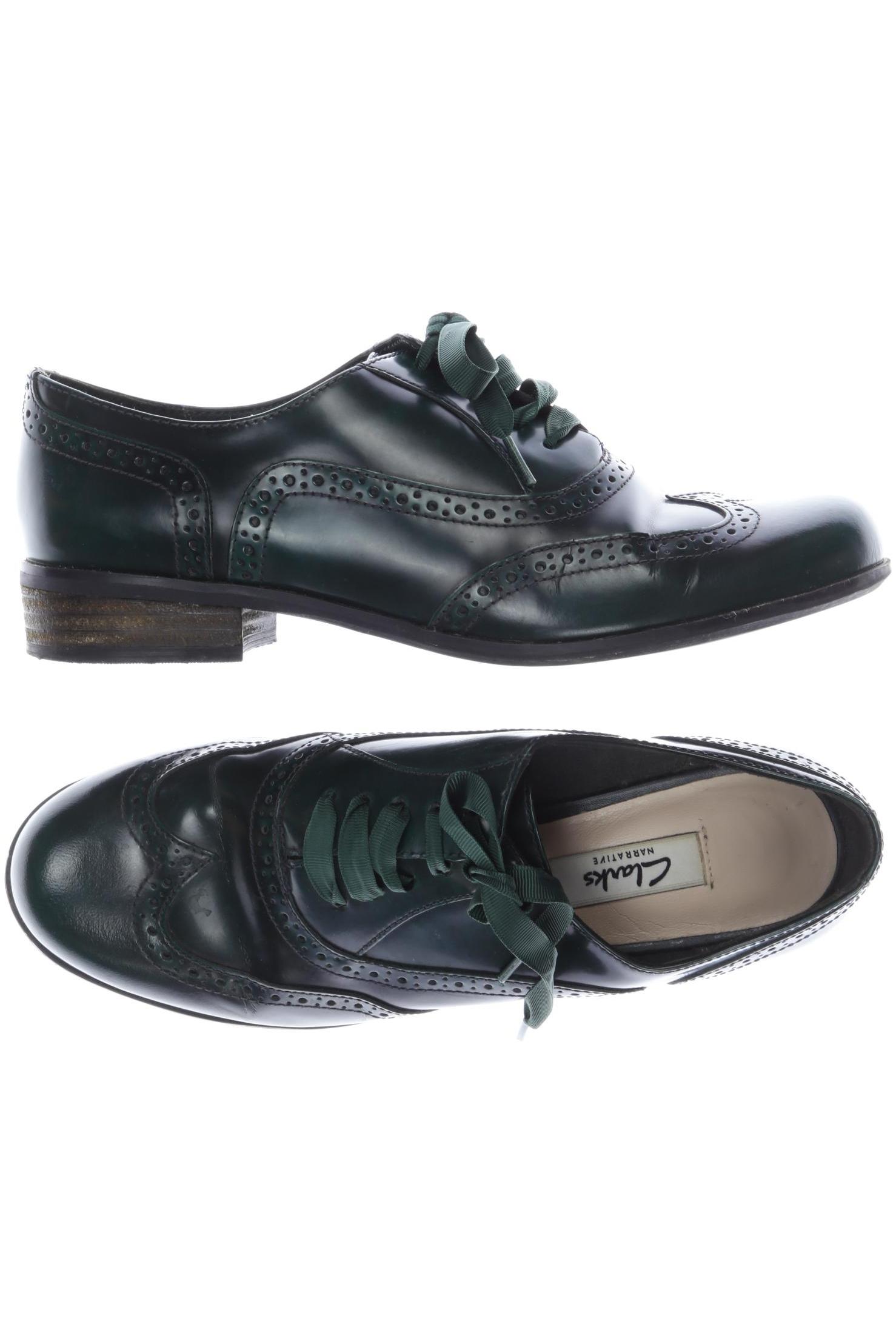 

Clarks Damen Halbschuh, grün, Gr. 5