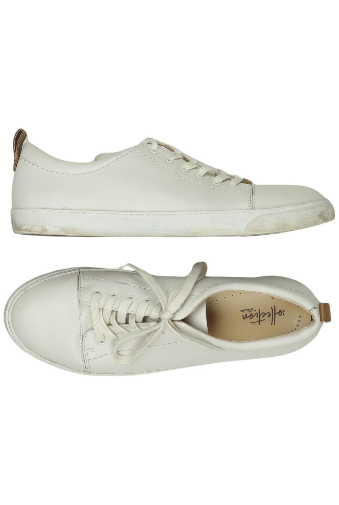 

Clarks Damen Halbschuh, weiß, Gr. 41.5