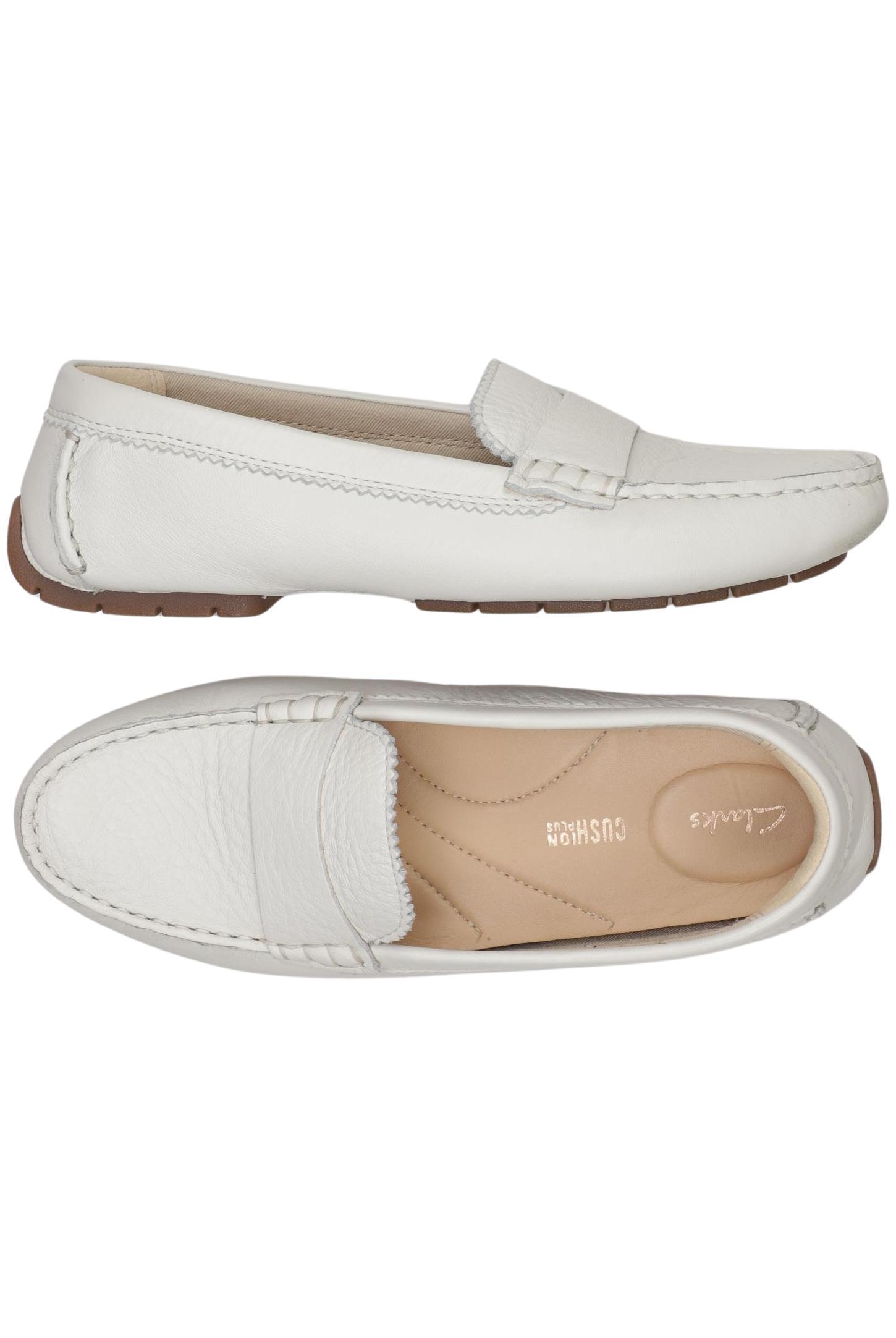 

Clarks Damen Halbschuh, weiß, Gr. 38