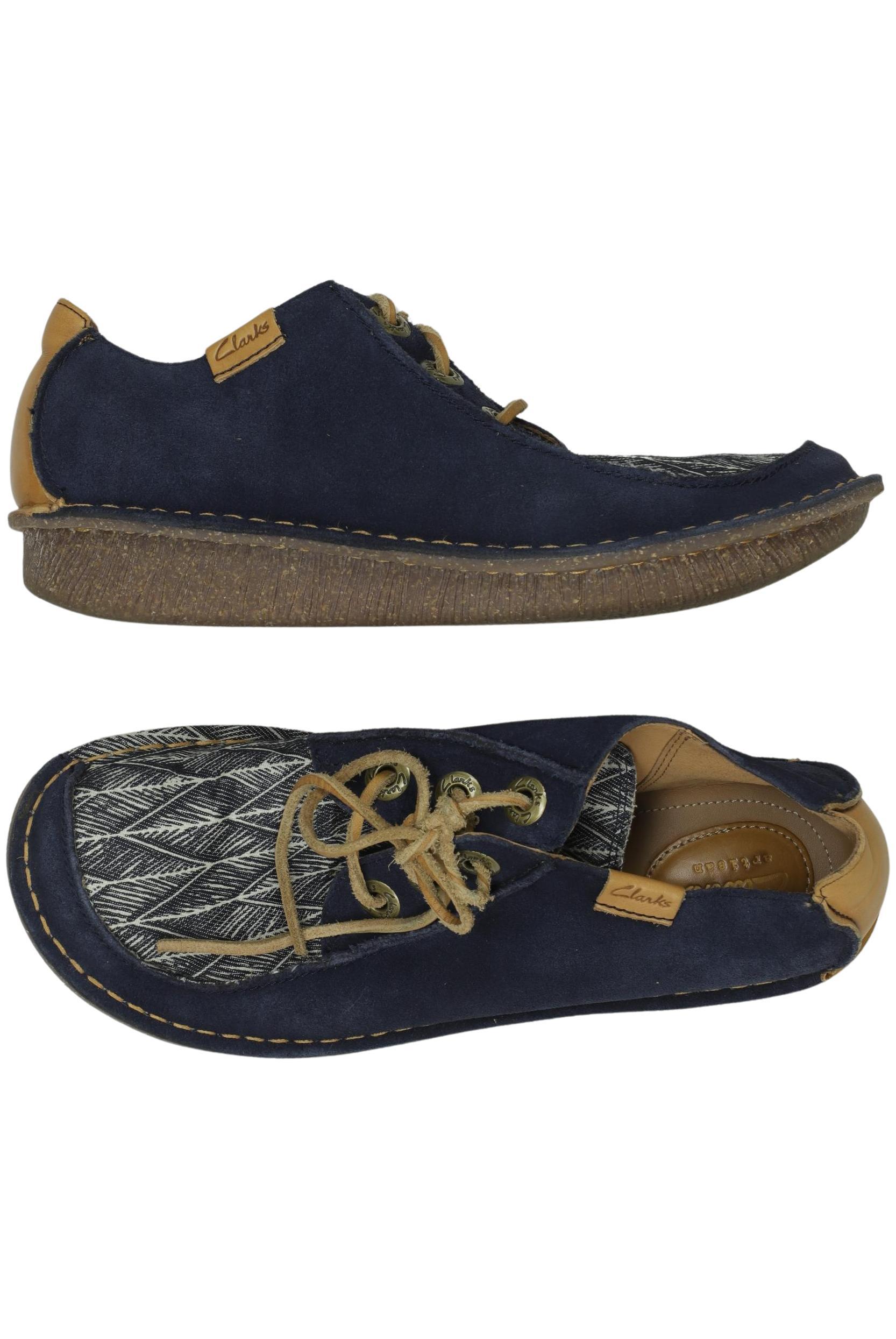 

Clarks Damen Halbschuh, marineblau, Gr. 41