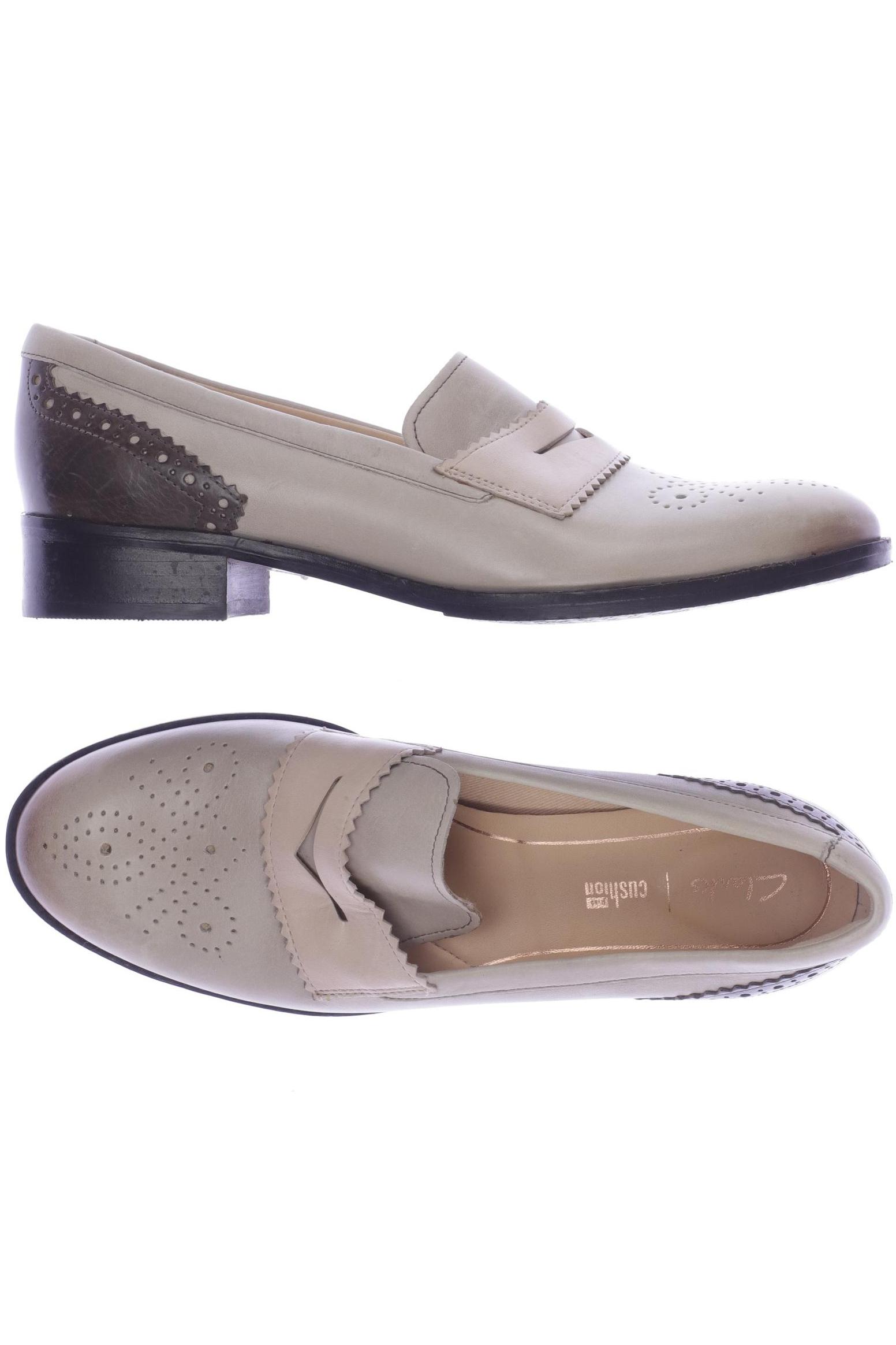 

Clarks Damen Halbschuh, beige, Gr. 38
