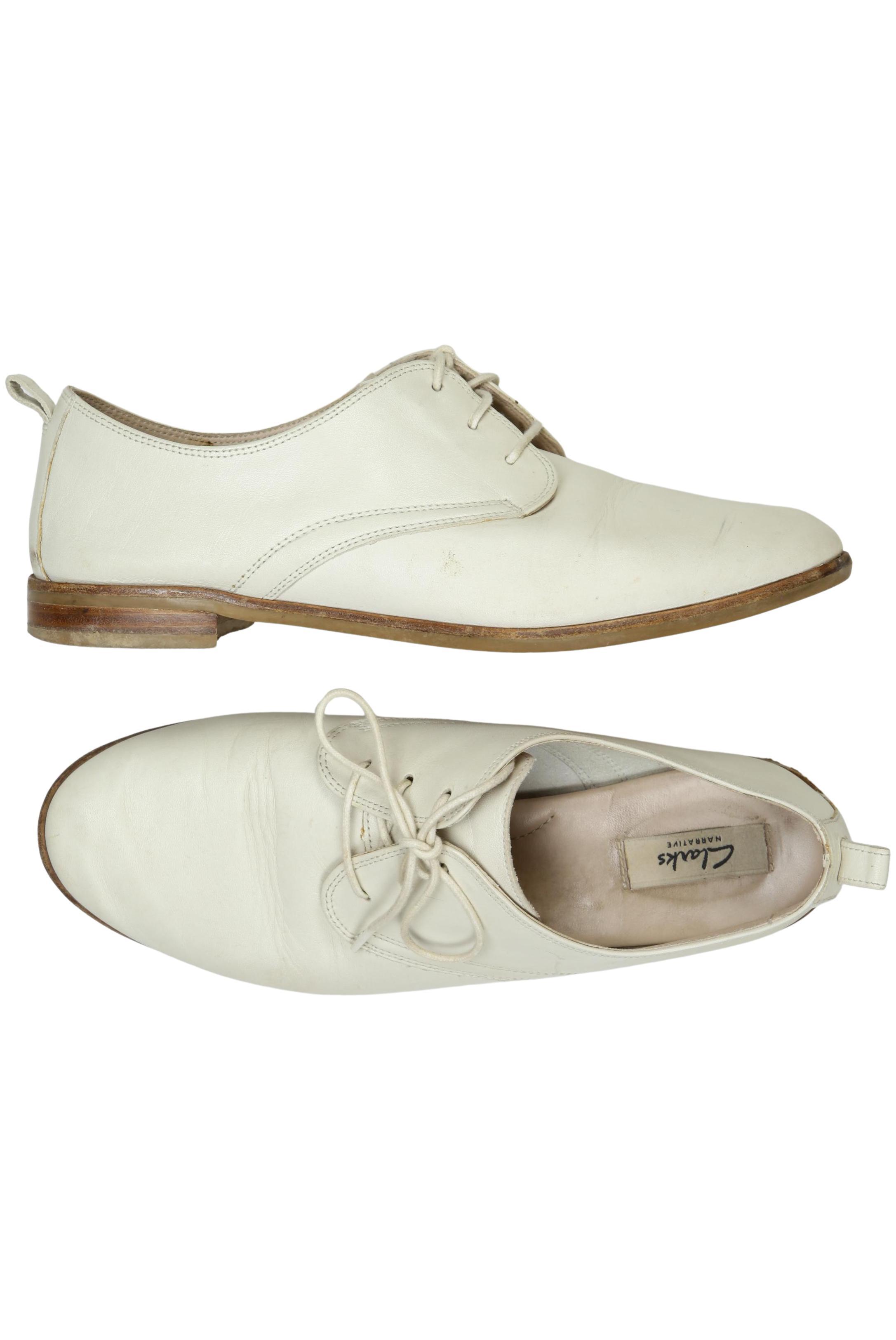 

Clarks Damen Halbschuh, cremeweiß, Gr. 39