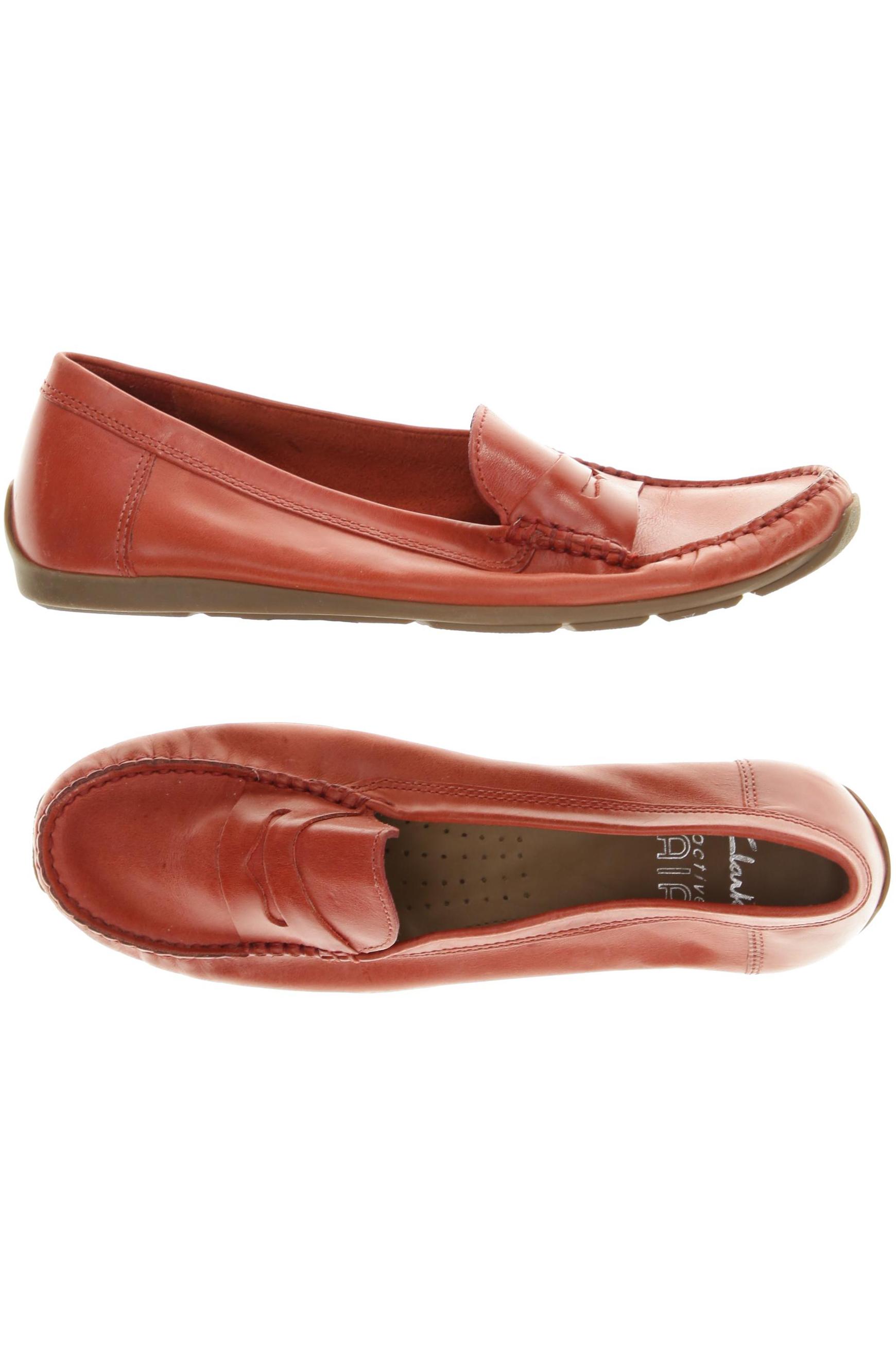 

Clarks Damen Halbschuh, rot, Gr. 5.5