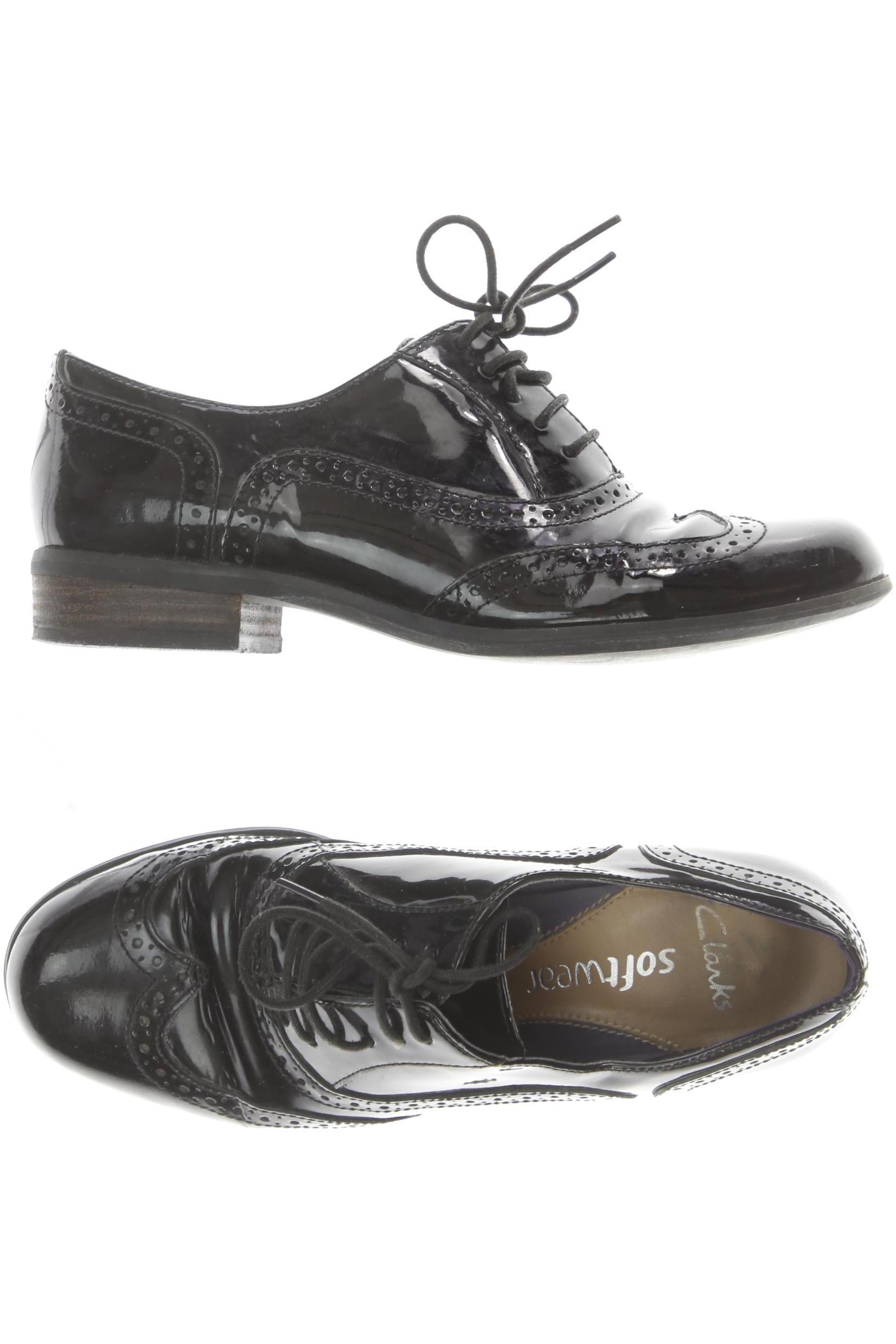 

Clarks Damen Halbschuh, schwarz, Gr. 3.5