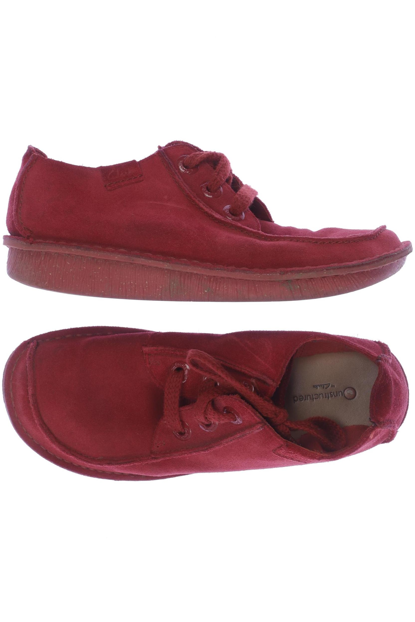 

Clarks Damen Halbschuh, rot, Gr. 39.5