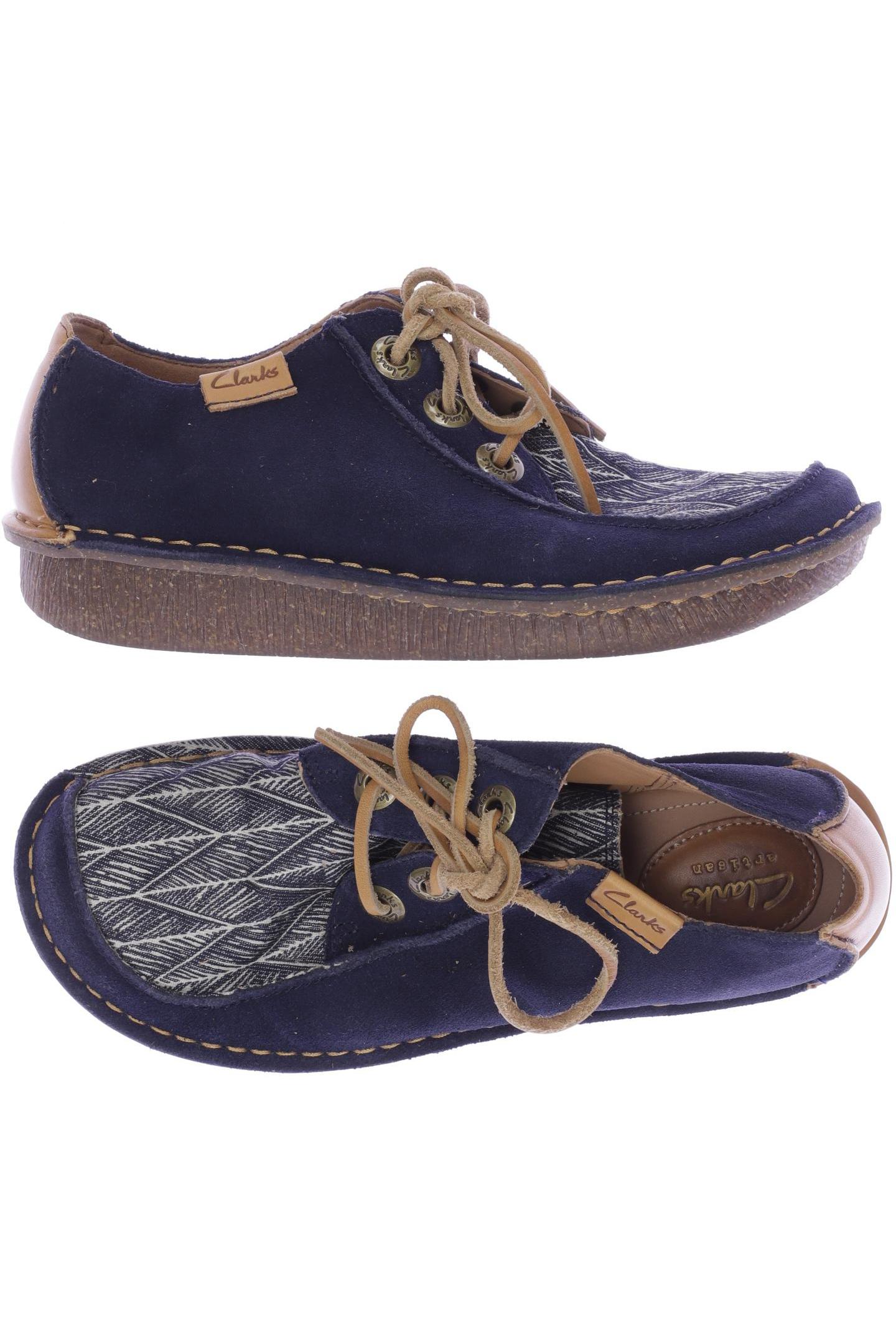

Clarks Damen Halbschuh, marineblau, Gr. 37.5