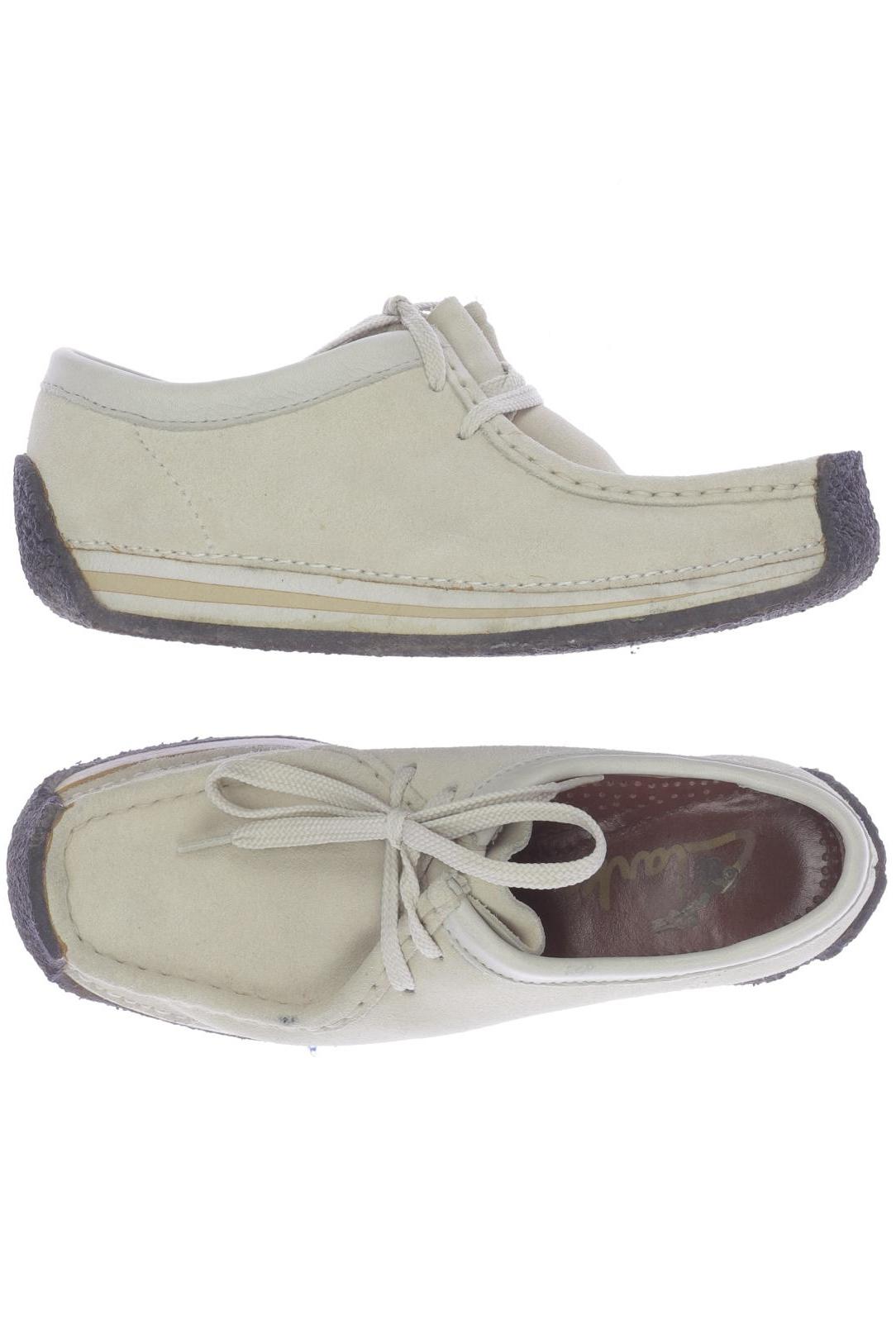 

Clarks Damen Halbschuh, cremeweiß, Gr. 4