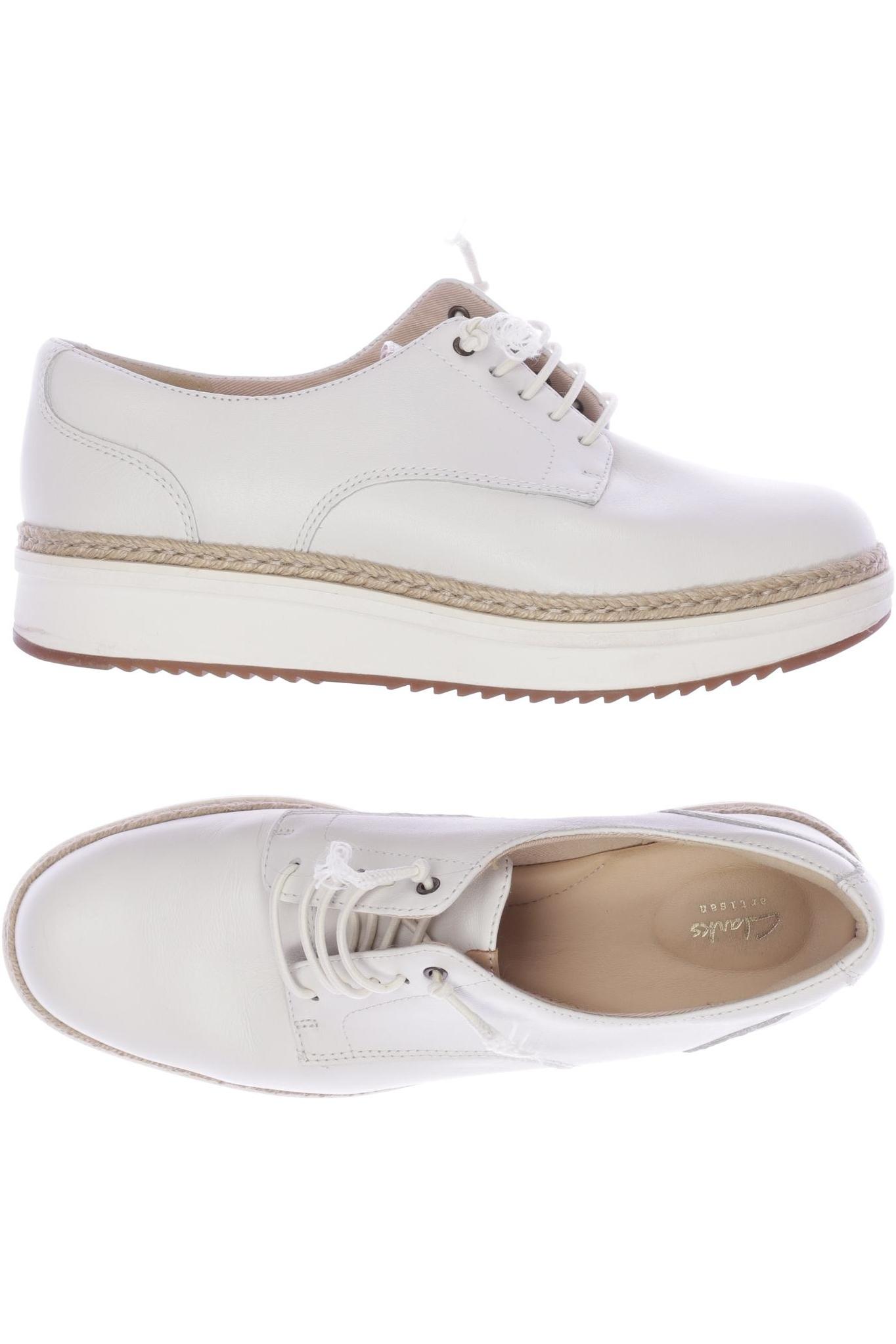 

Clarks Damen Halbschuh, weiß, Gr. 39