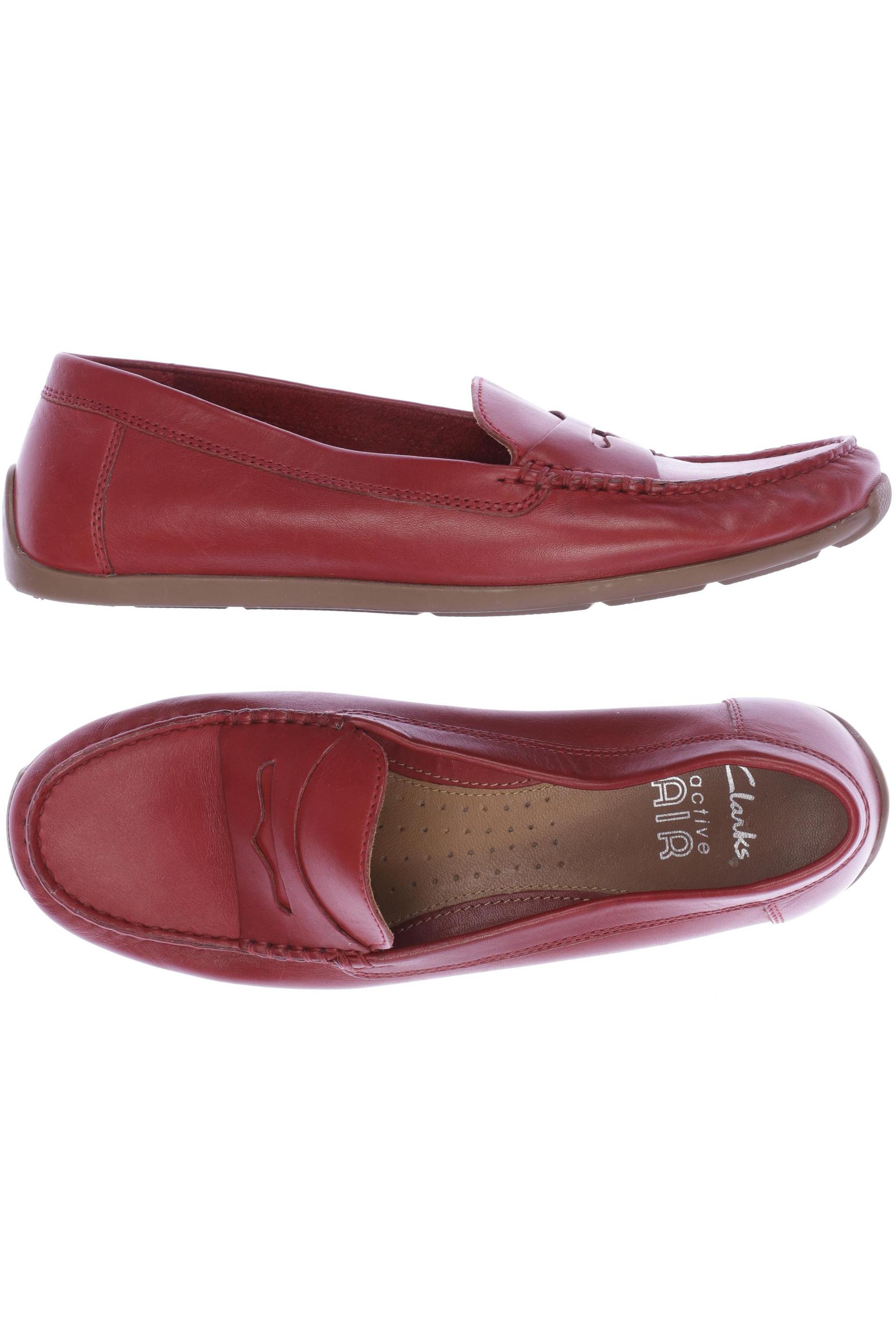 

Clarks Damen Halbschuh, rot, Gr. 6