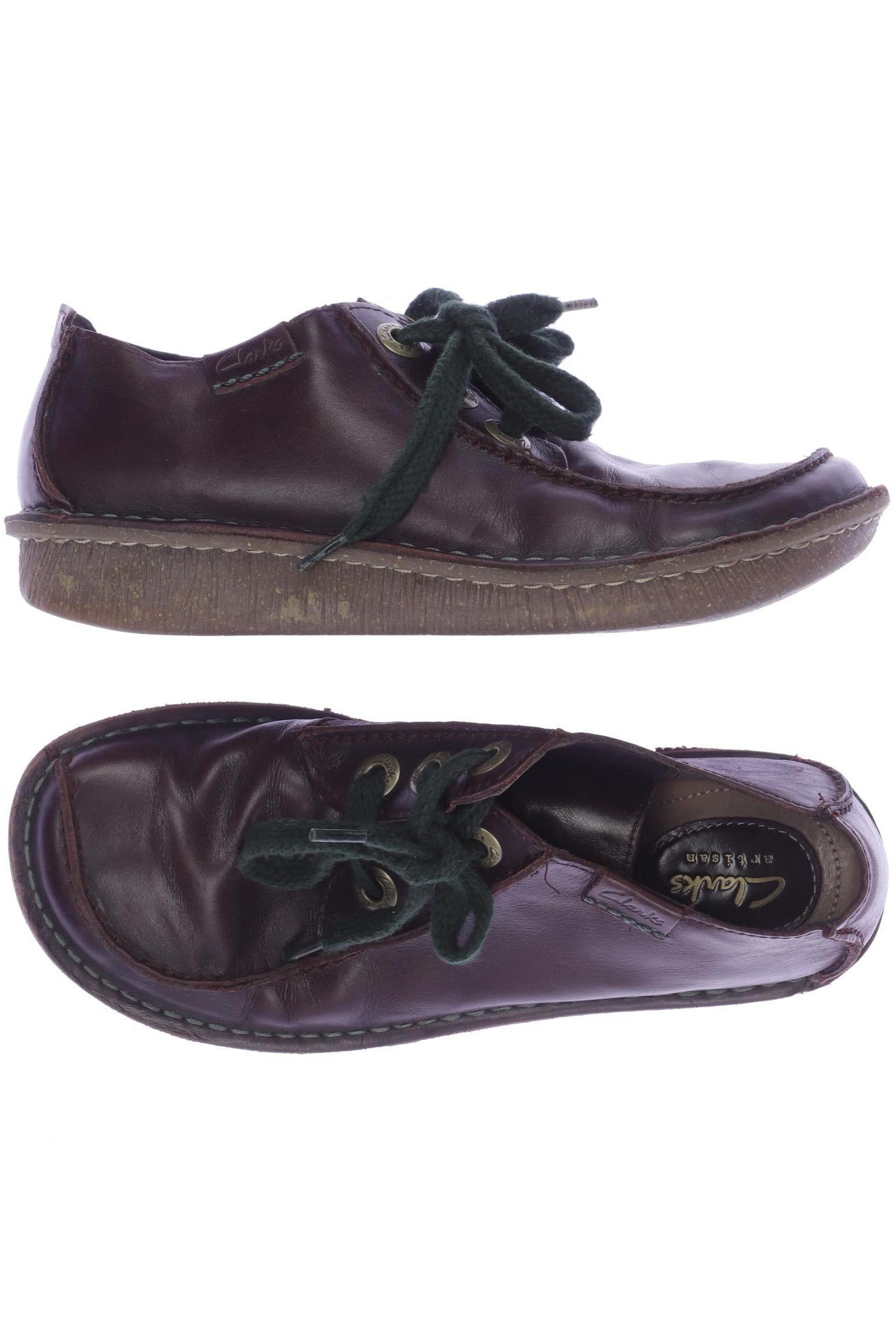 

Clarks Damen Halbschuh, bordeaux, Gr. 38