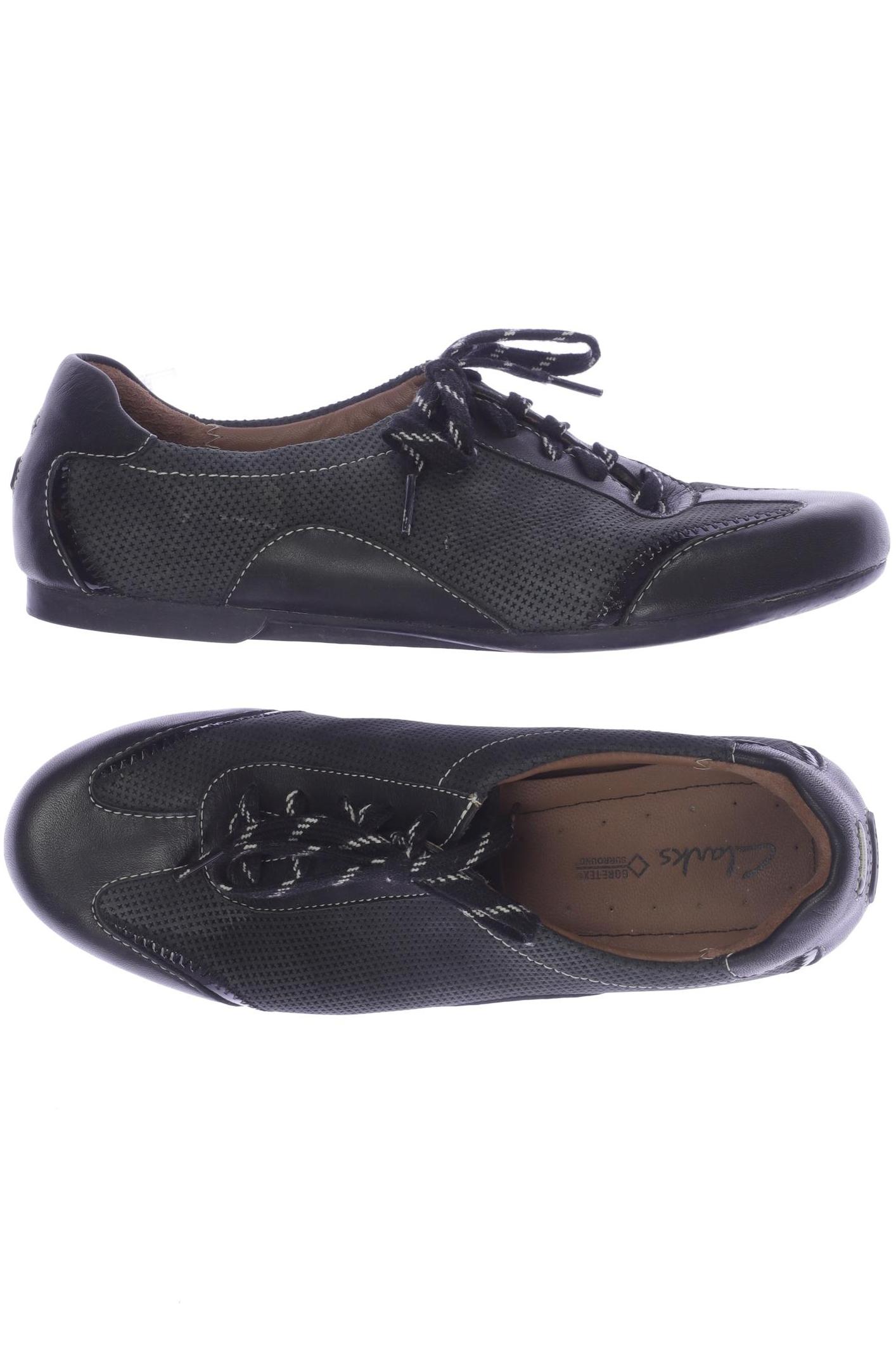 

Clarks Damen Halbschuh, schwarz, Gr. 5.5