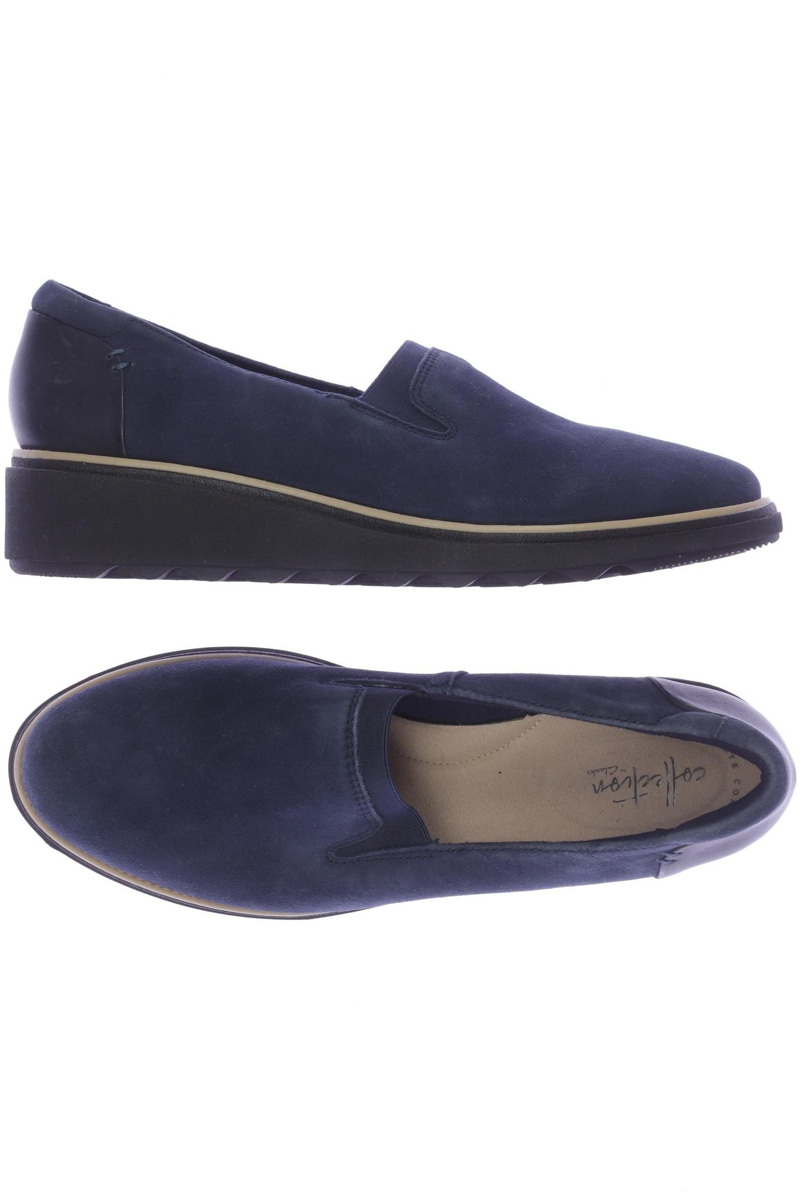 

Clarks Damen Halbschuh, marineblau, Gr. 41.5