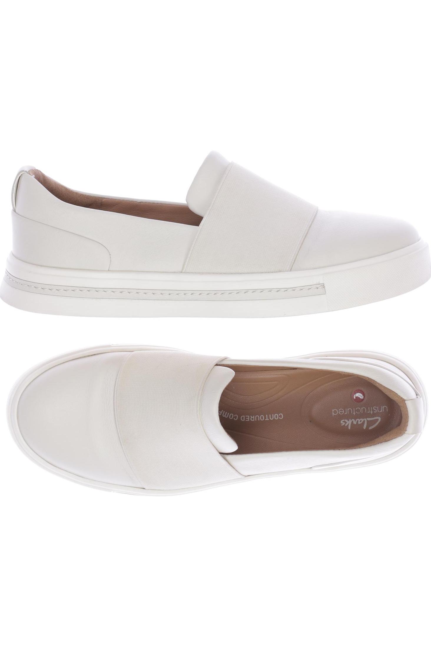 

Clarks Damen Halbschuh, cremeweiß, Gr. 37.5