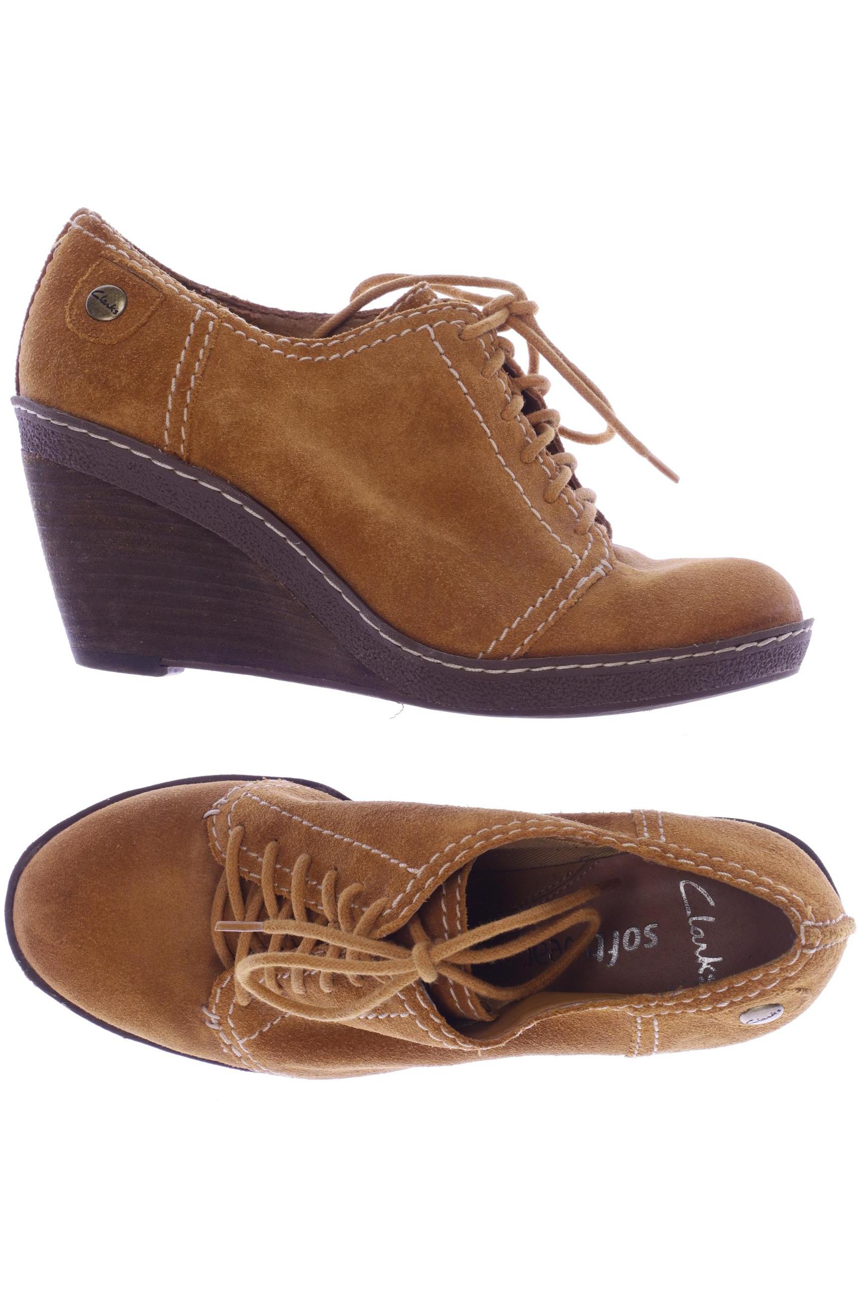 

Clarks Damen Halbschuh, beige, Gr. 4
