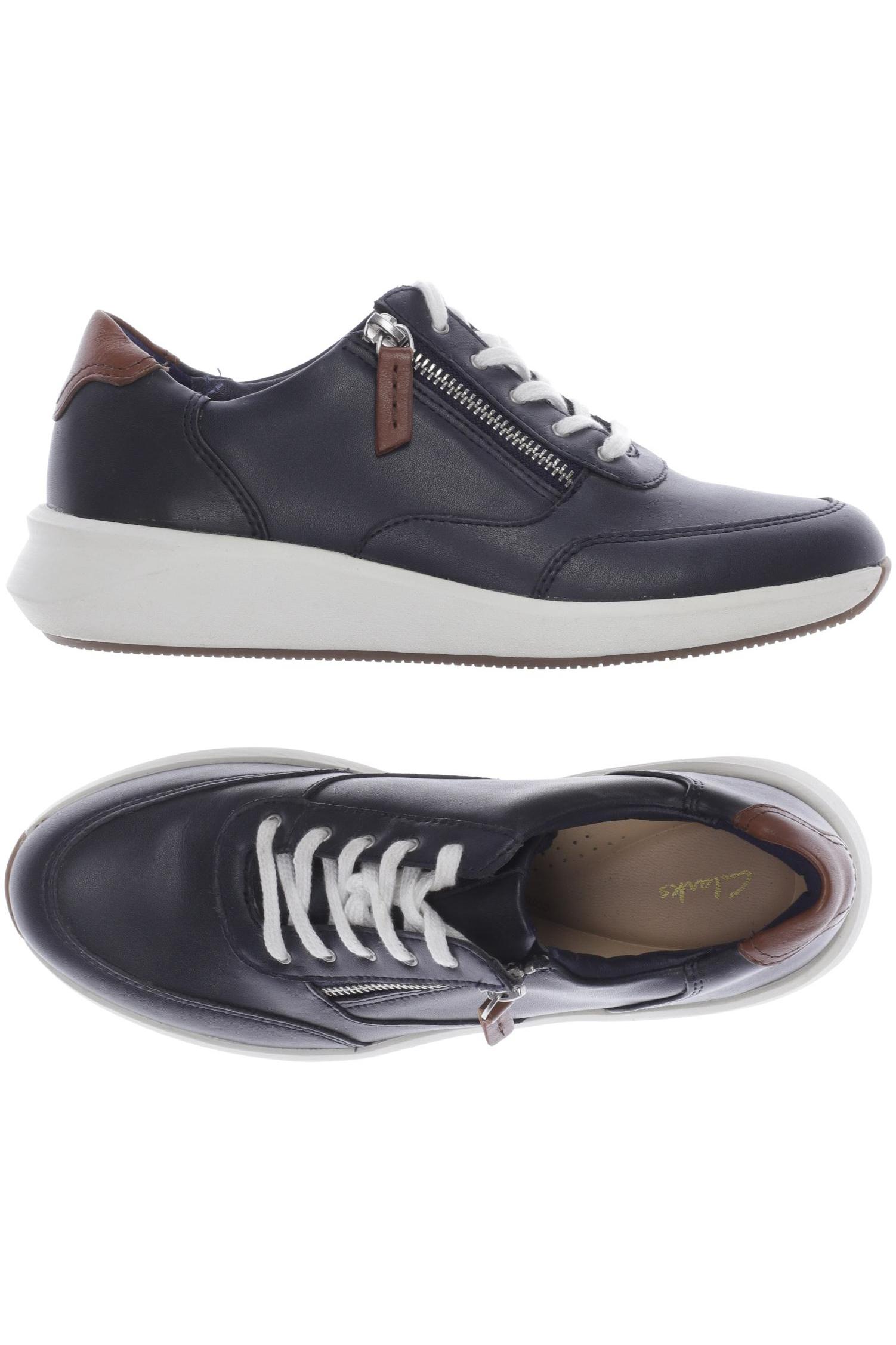 

Clarks Damen Halbschuh, marineblau, Gr. 38