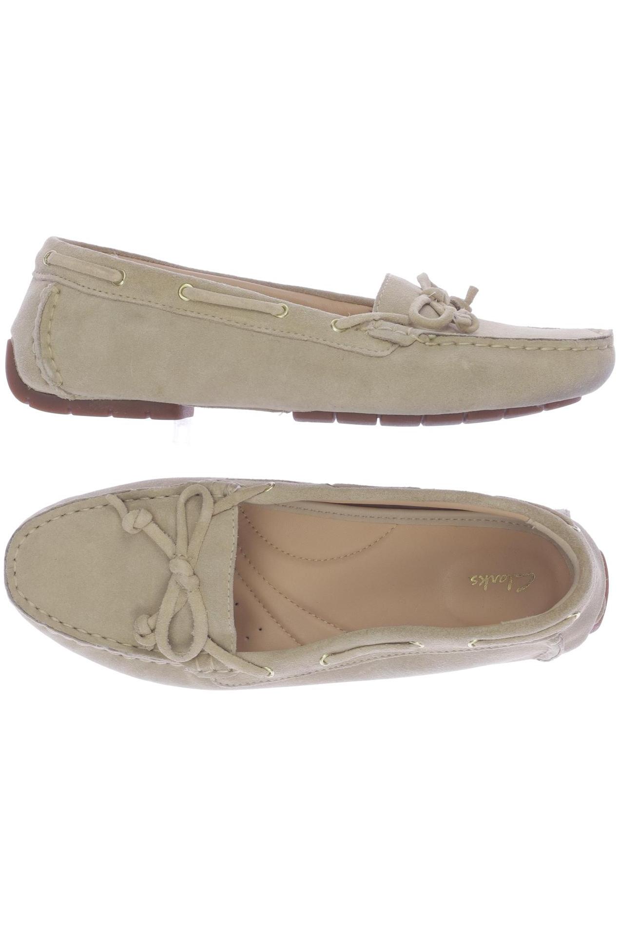 

Clarks Damen Halbschuh, beige, Gr. 39