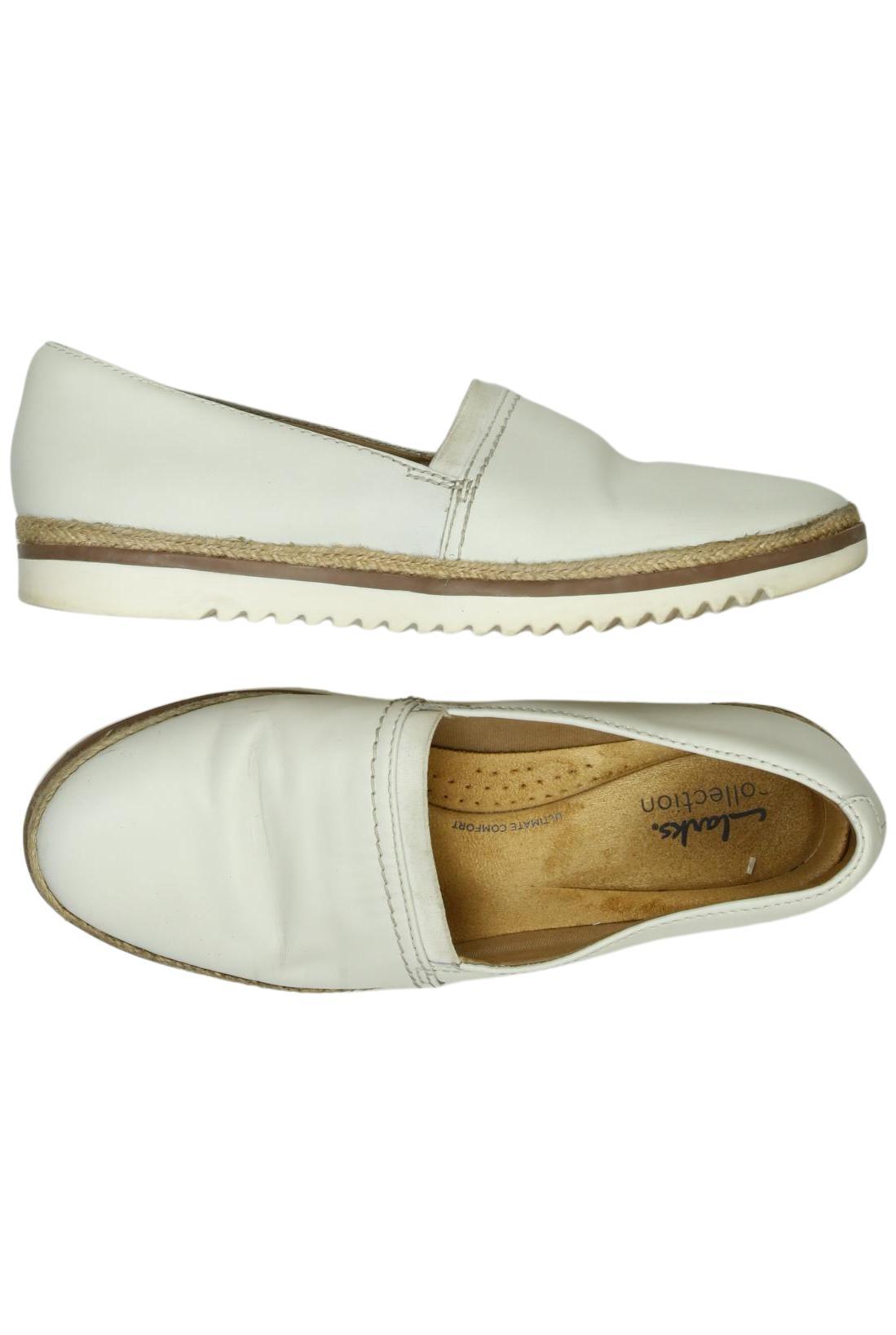 

Clarks Damen Halbschuh, weiß, Gr. 38