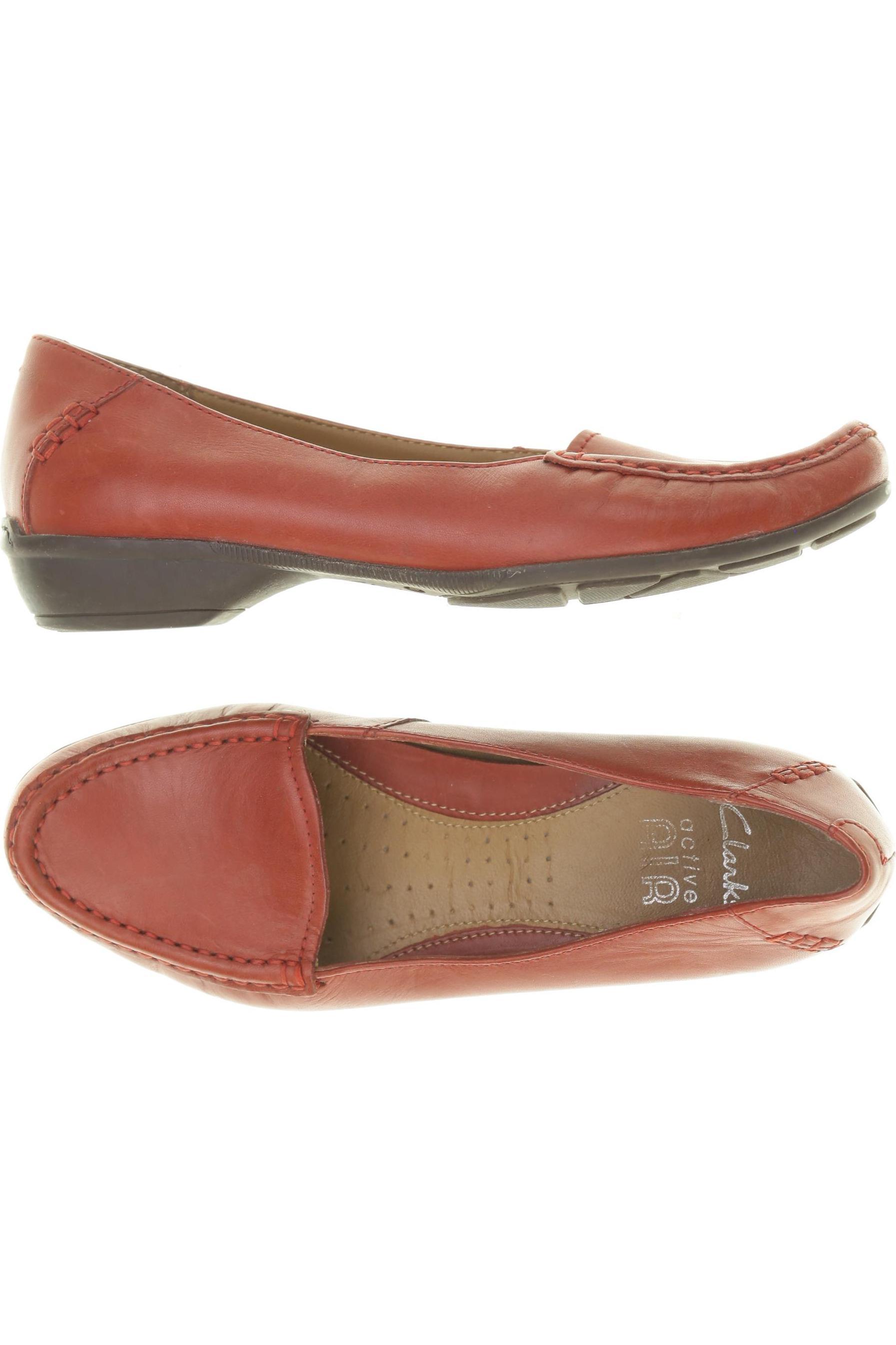 

Clarks Damen Halbschuh, rot, Gr. 4.5