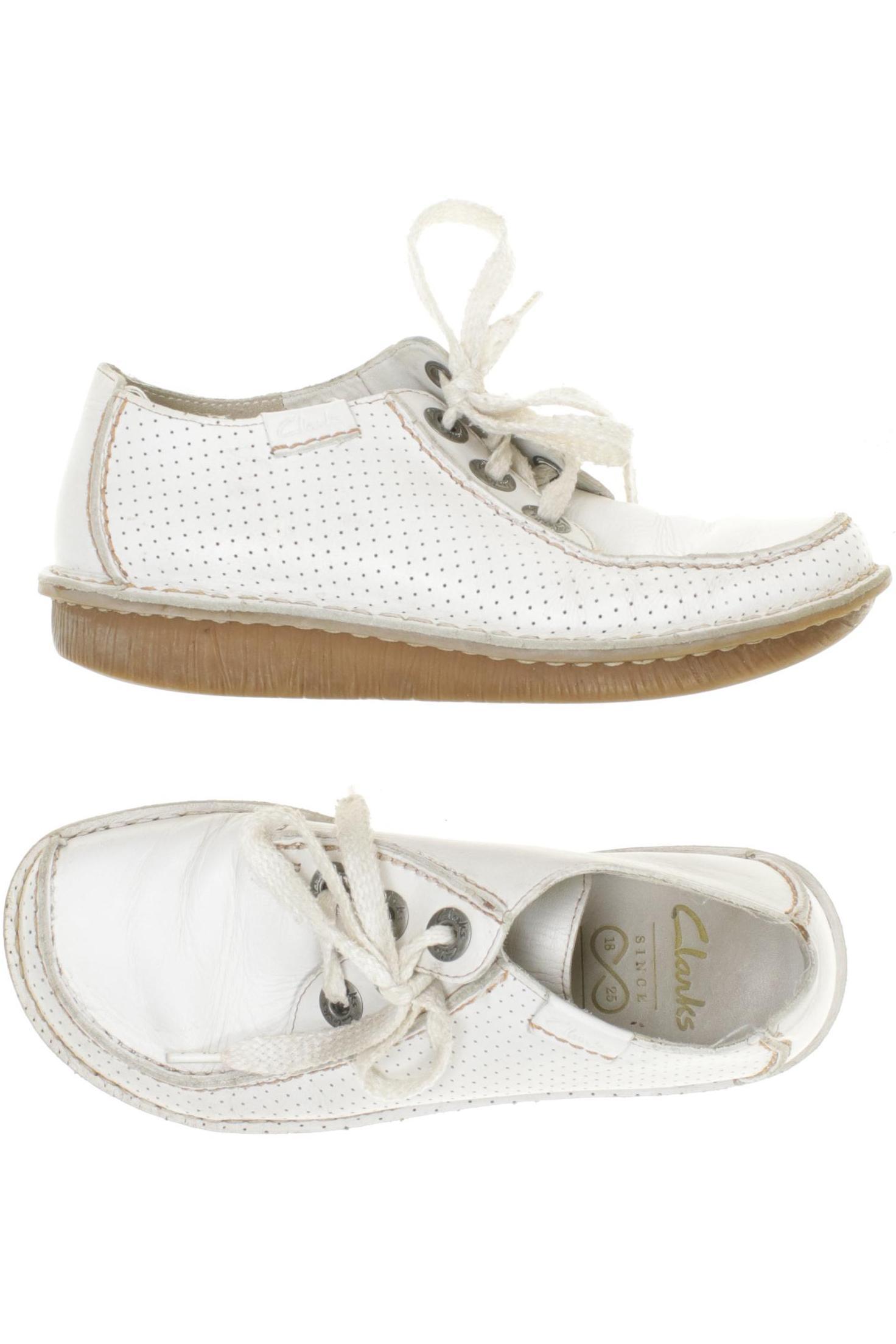 

Clarks Damen Halbschuh, weiß, Gr. 3