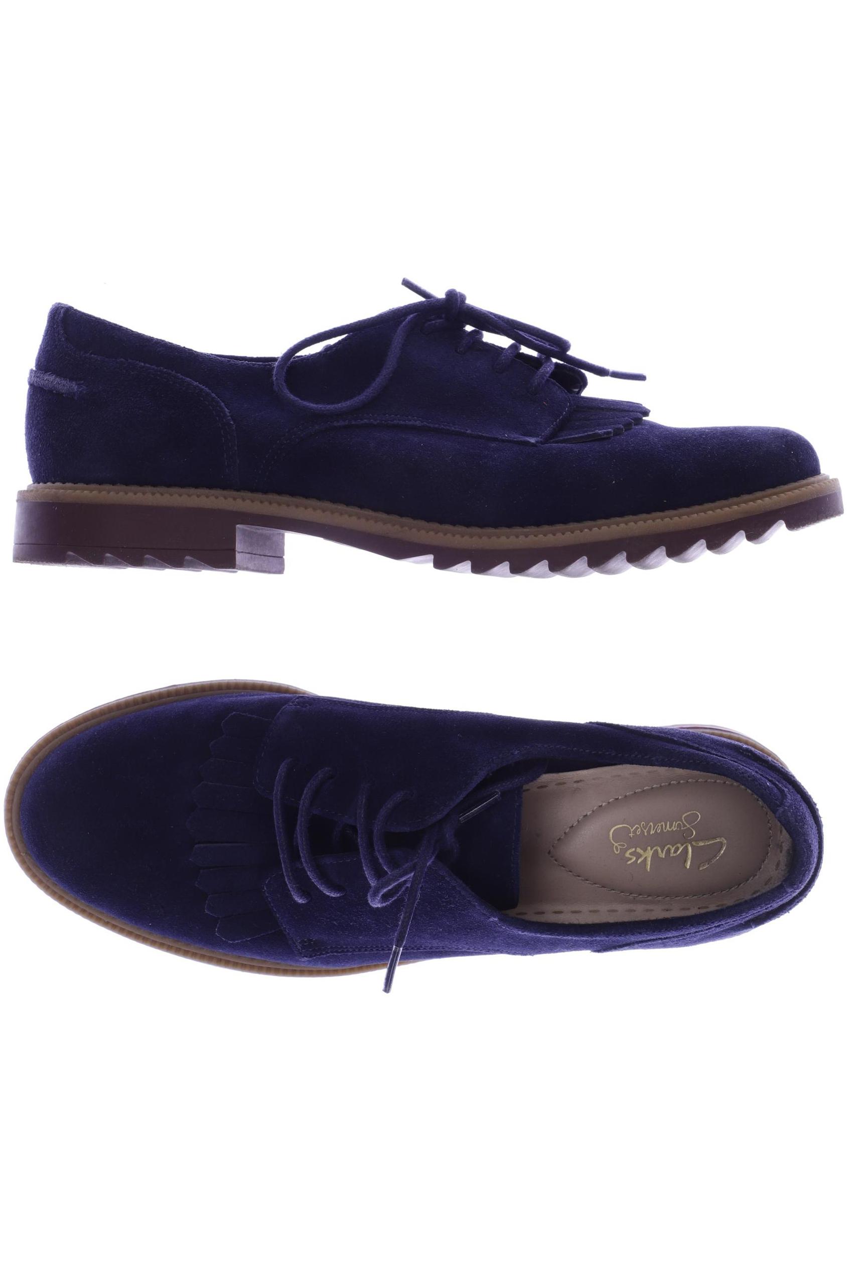 

Clarks Damen Halbschuh, marineblau, Gr. 38