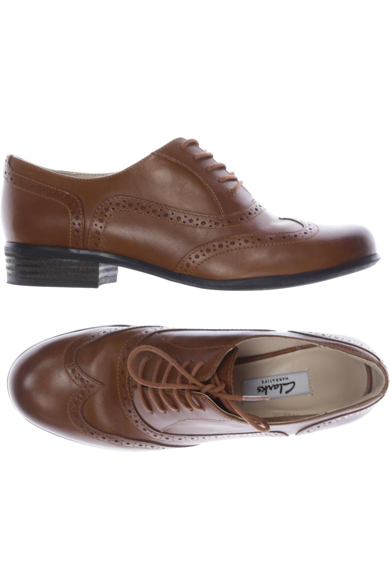 

Clarks Damen Halbschuh, braun, Gr. 38