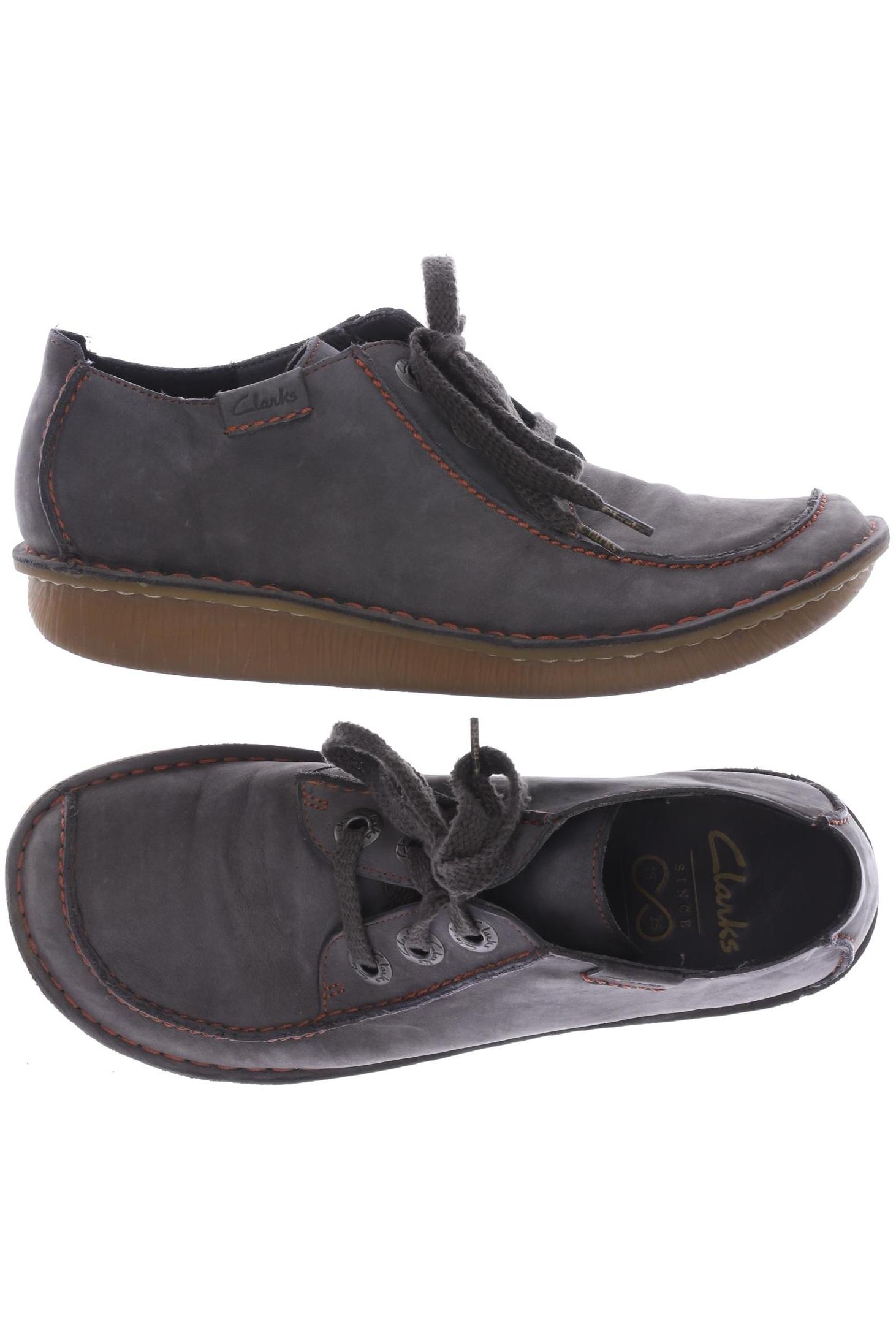 

Clarks Damen Halbschuh, grau, Gr. 6
