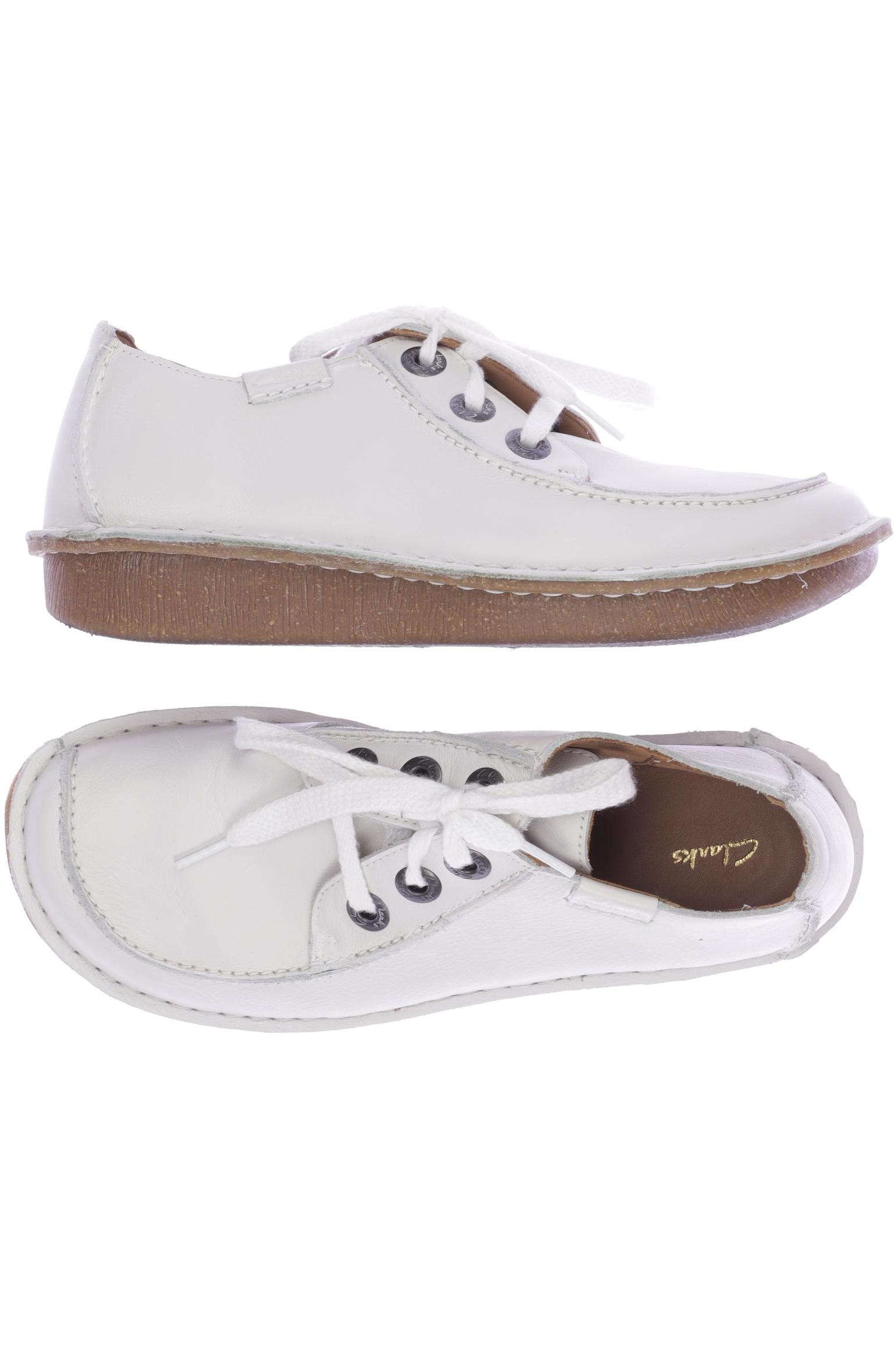 

Clarks Damen Halbschuh, weiß, Gr. 41.5
