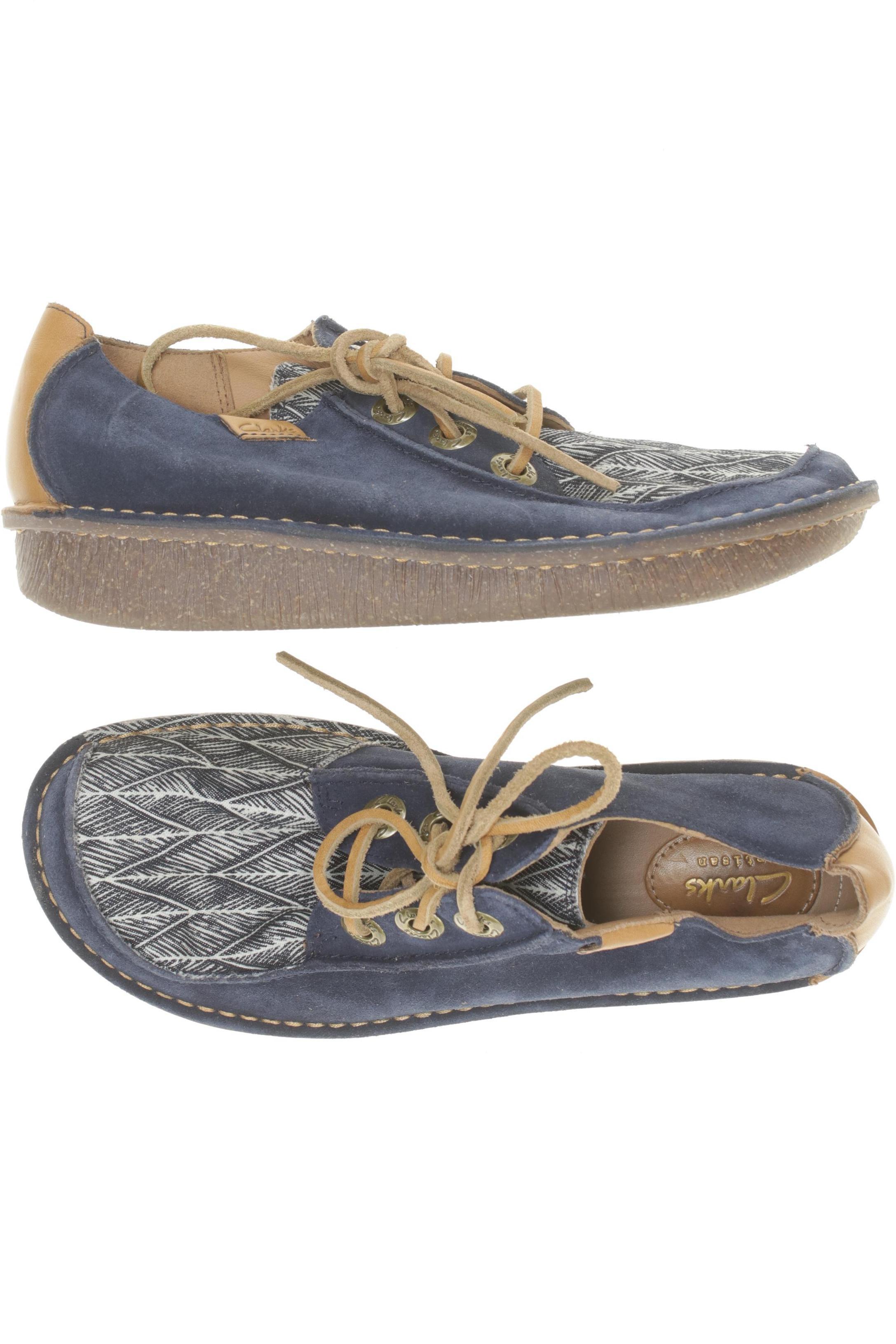 

Clarks Damen Halbschuh, blau, Gr. 39.5