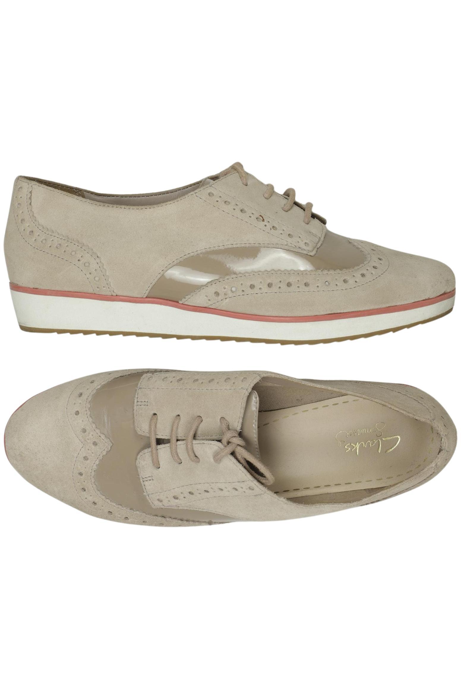 

Clarks Damen Halbschuh, beige, Gr. 38