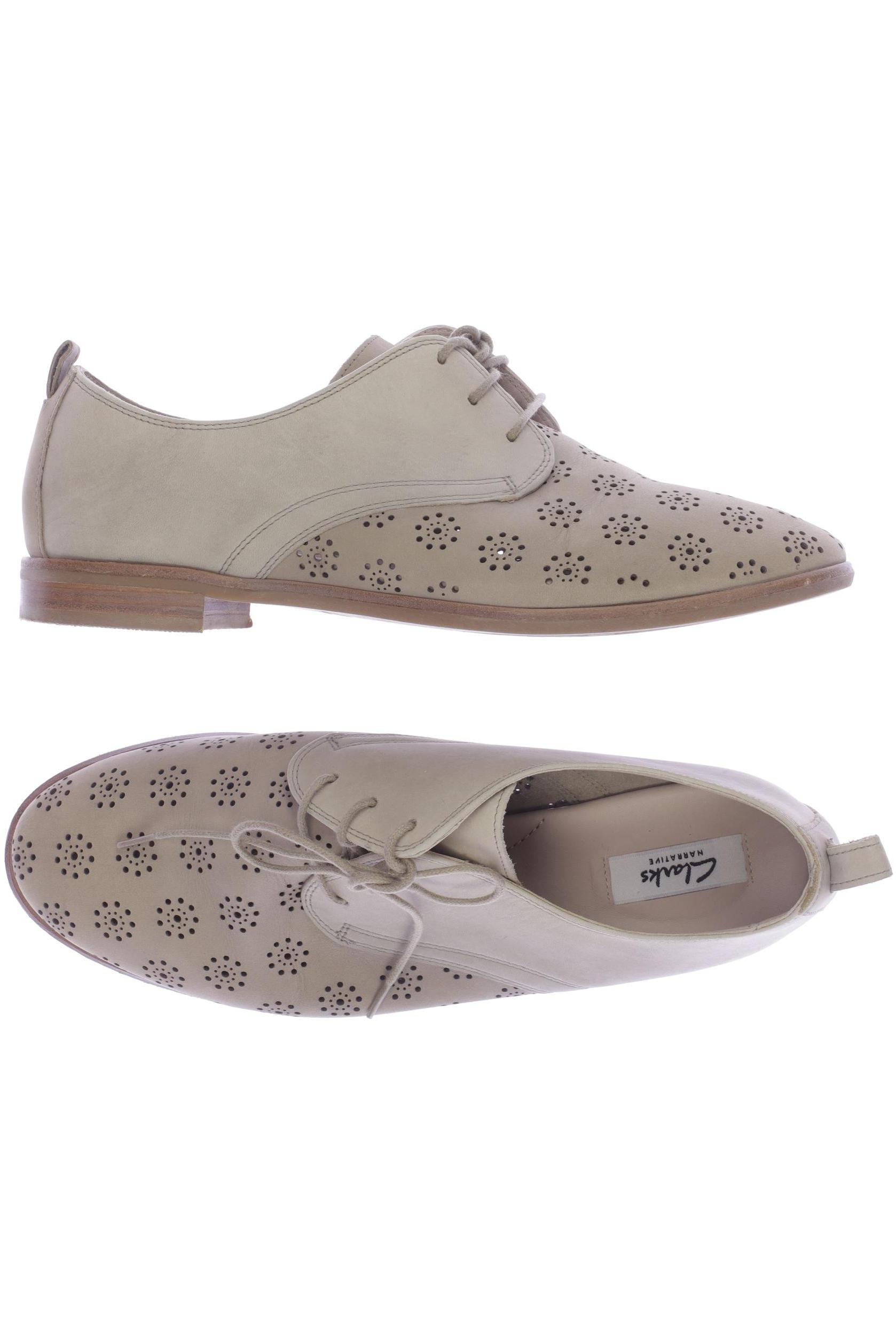 

Clarks Damen Halbschuh, beige, Gr. 39.5