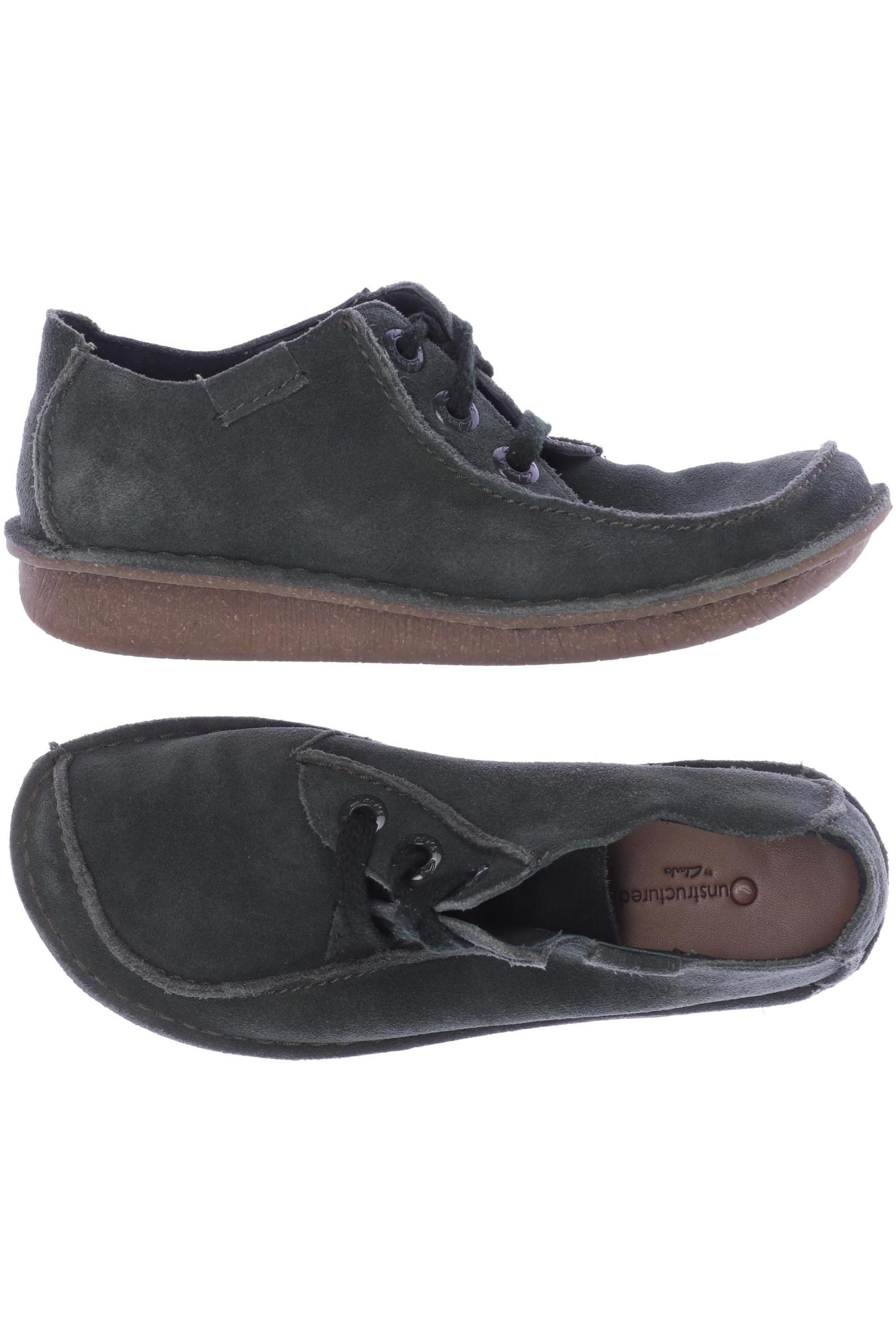 

Clarks Damen Halbschuh, grün, Gr. 38