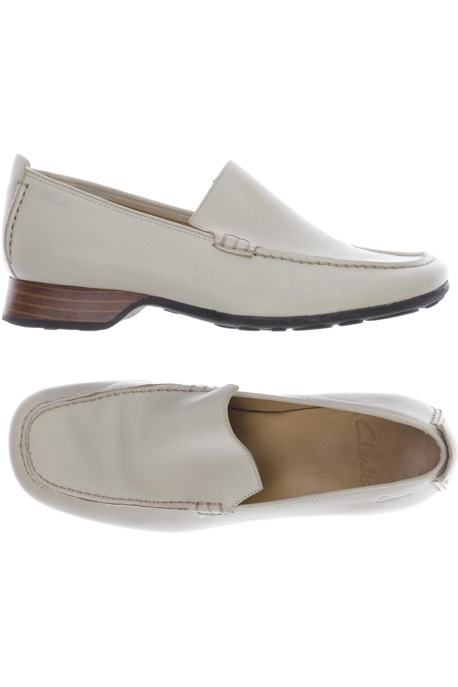 

Clarks Damen Halbschuh, cremeweiß, Gr. 4.5