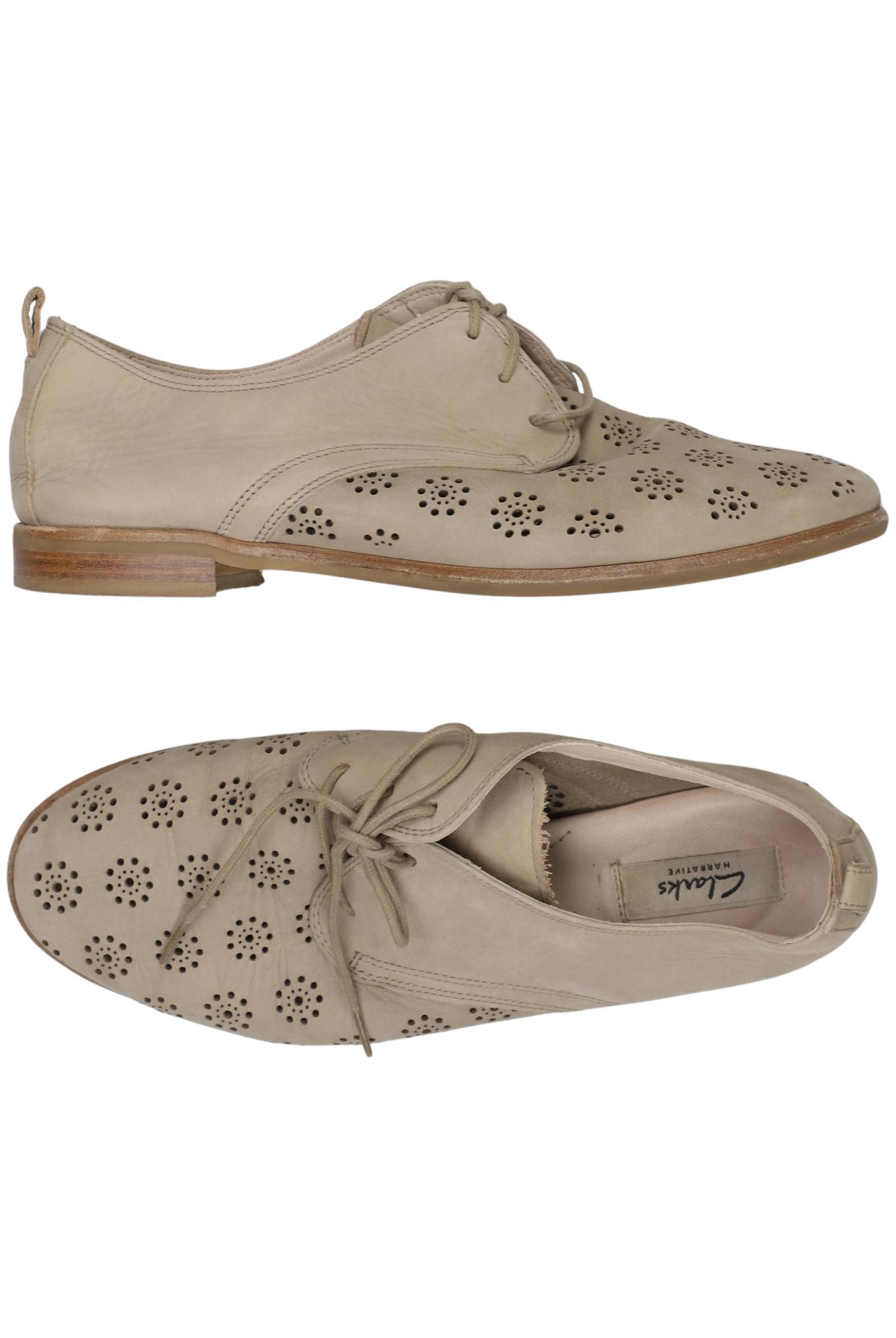 

Clarks Damen Halbschuh, beige, Gr. 37