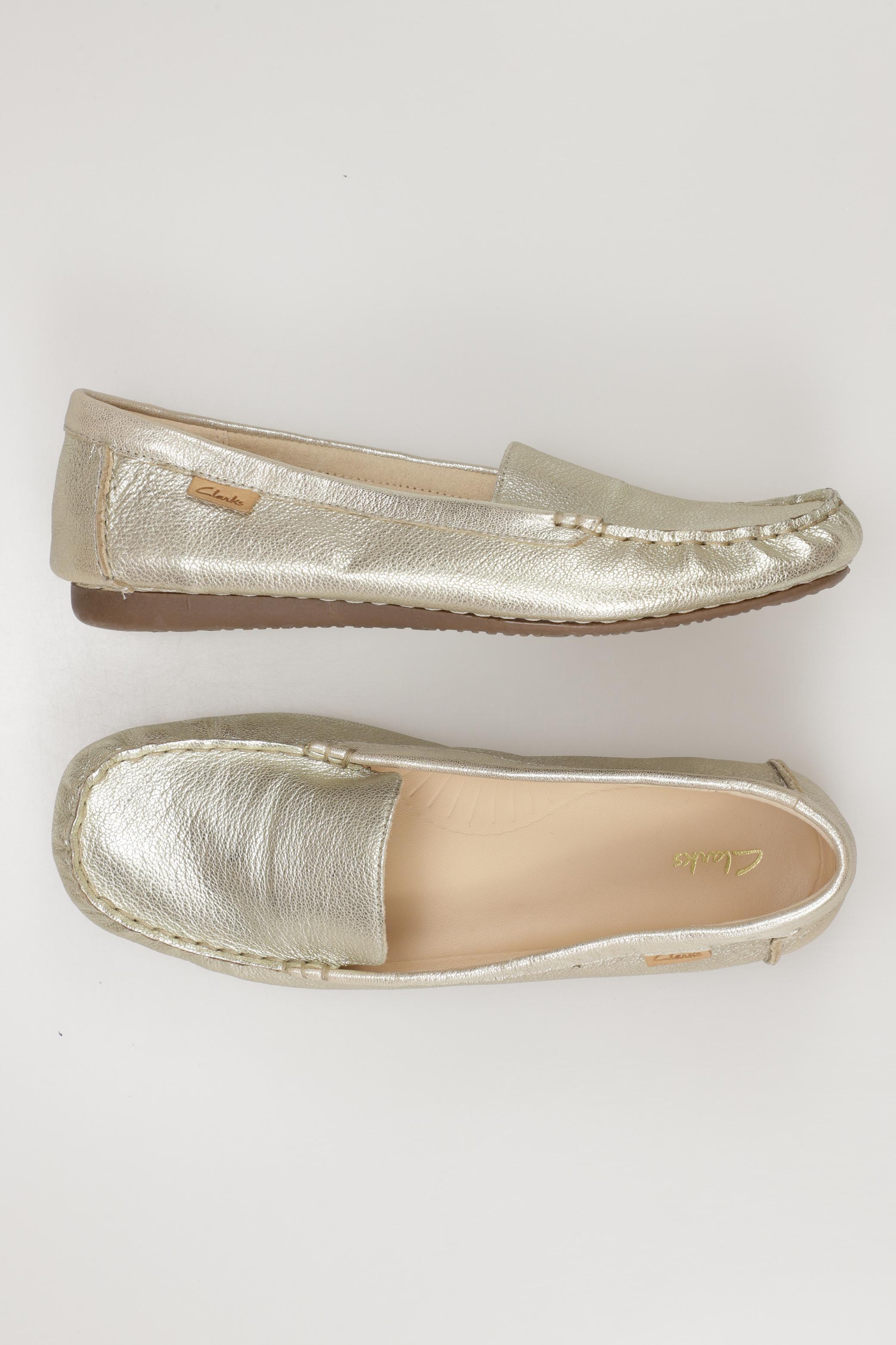 

Clarks Damen Halbschuh, gold, Gr. 40