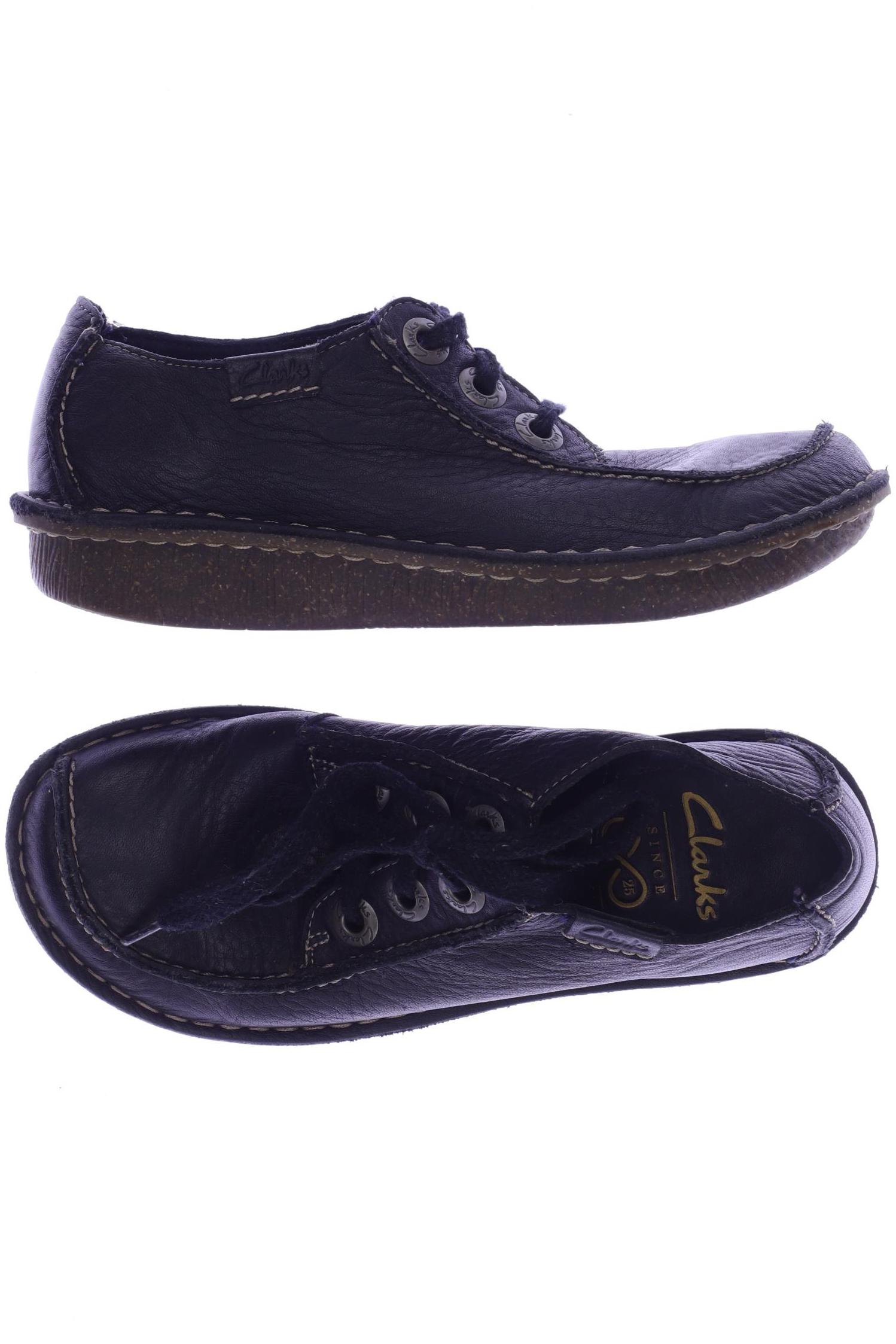 

Clarks Damen Halbschuh, marineblau, Gr. 4